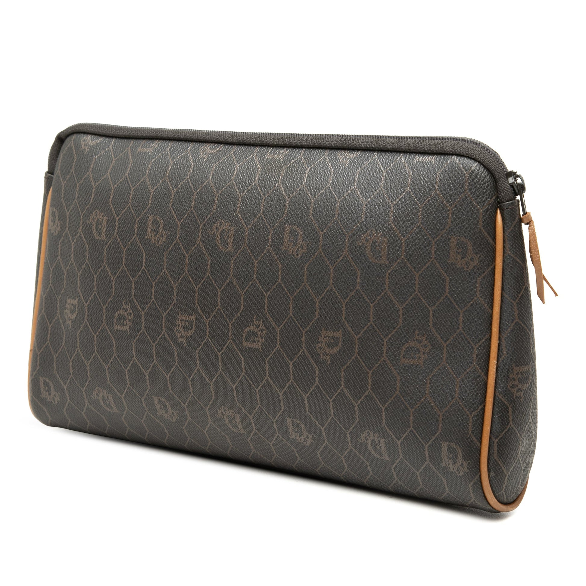 Dior Honeycomb Coated Canvas Clutch