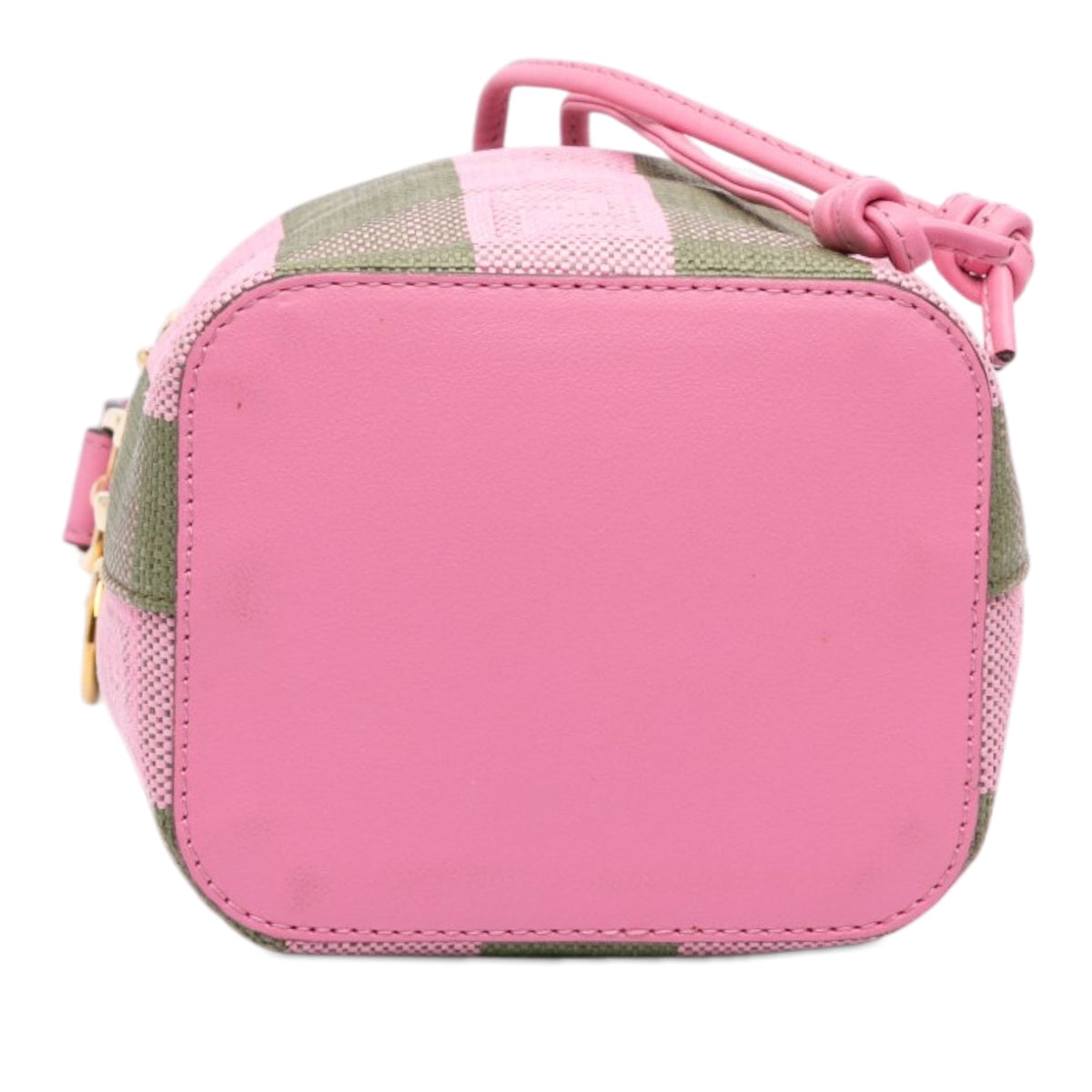 Fendi Mini Pequin Raffia F is Fendi Mon Tresor Bucket Bag — Green