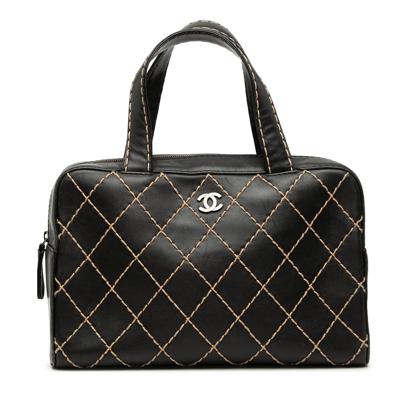 Chanel CC Lambskin Wild Stitch Handbag