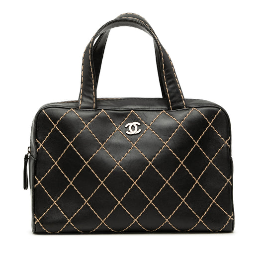 Chanel CC Lambskin Wild Stitch Handbag