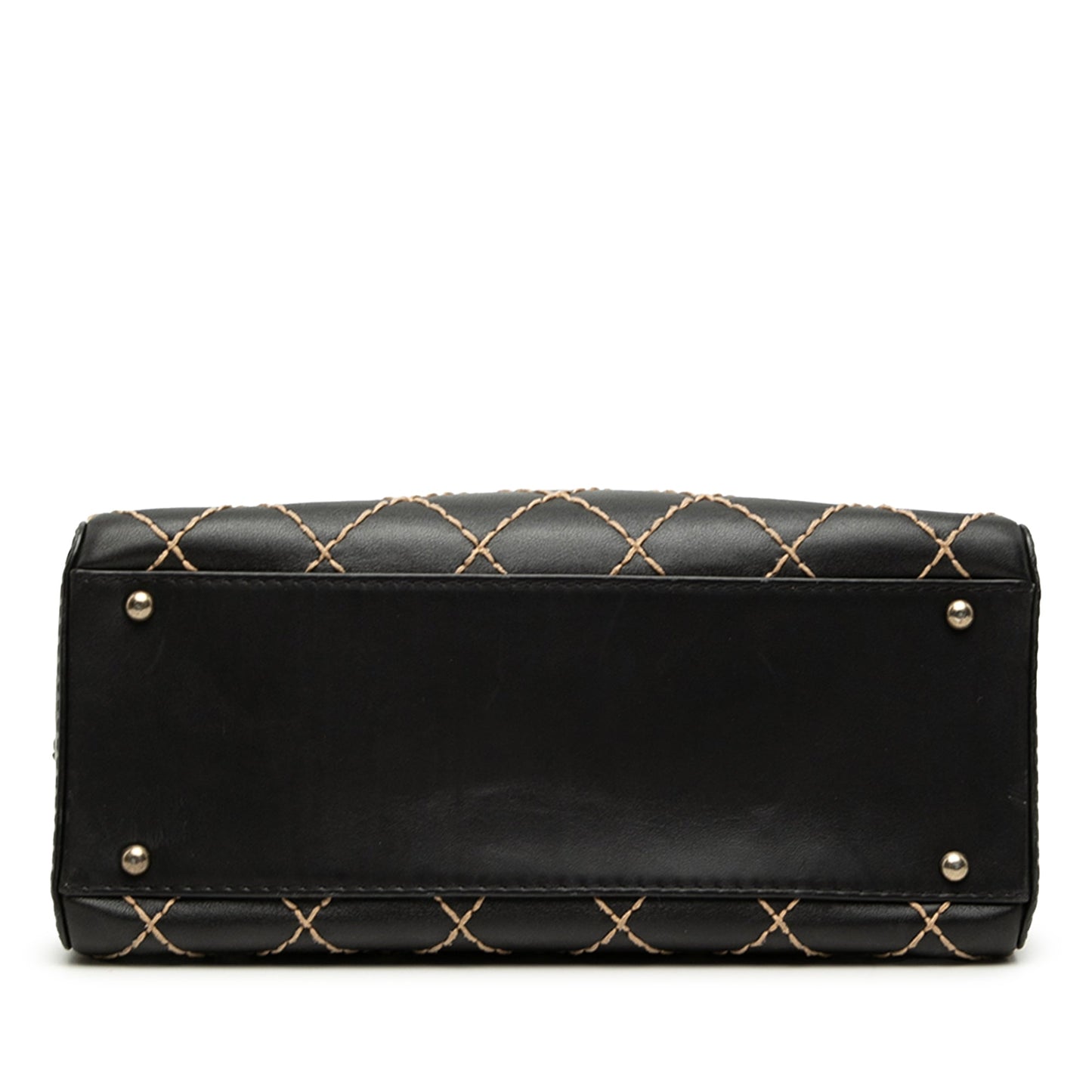 Chanel CC Lambskin Wild Stitch Handbag