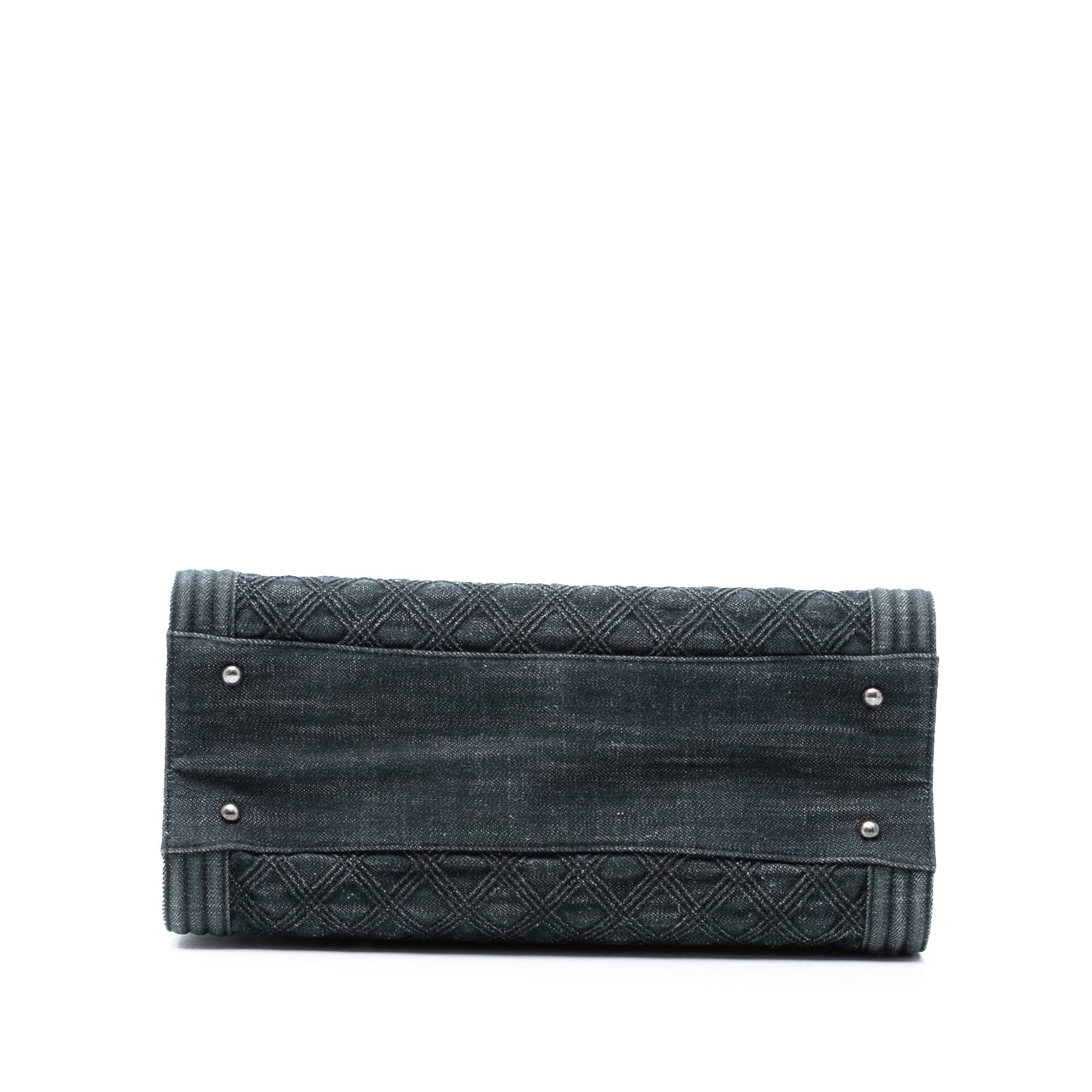 Chanel Quilted Denim Boy Shopping Tote