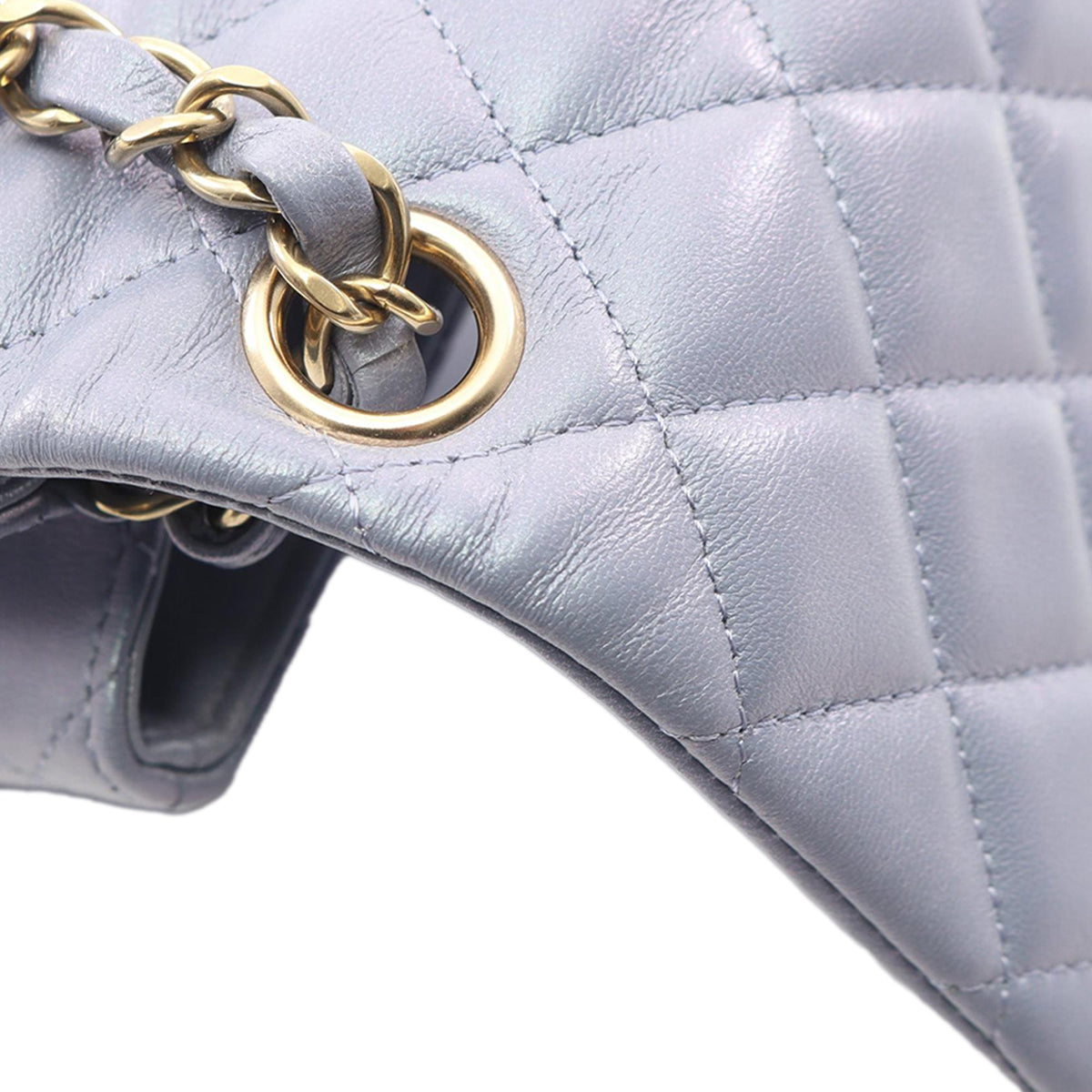 Chanel Mini Square Classic Iridescent Lambskin Single Flap