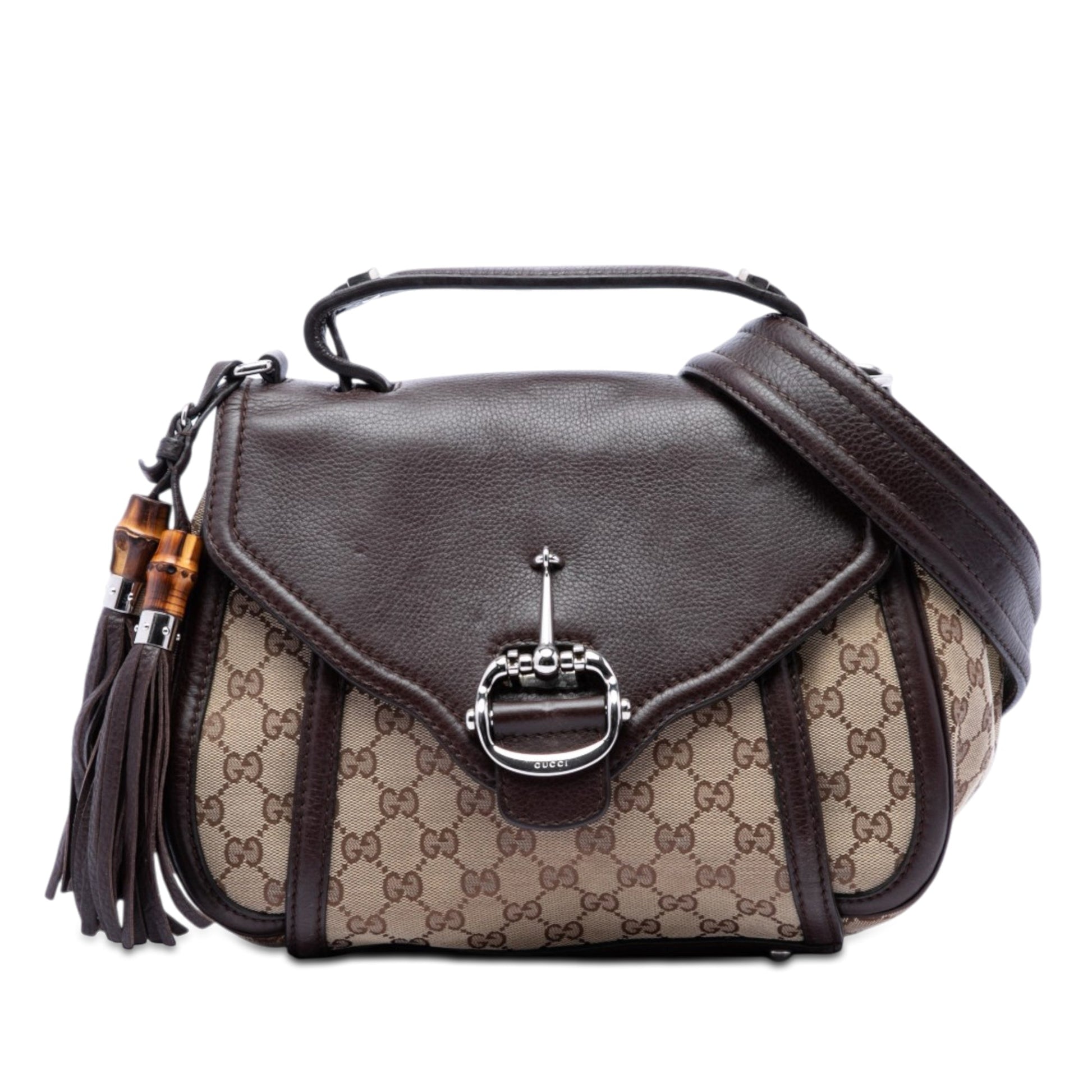 Gucci GG Canvas Techno Horsebit Top Handle Bag