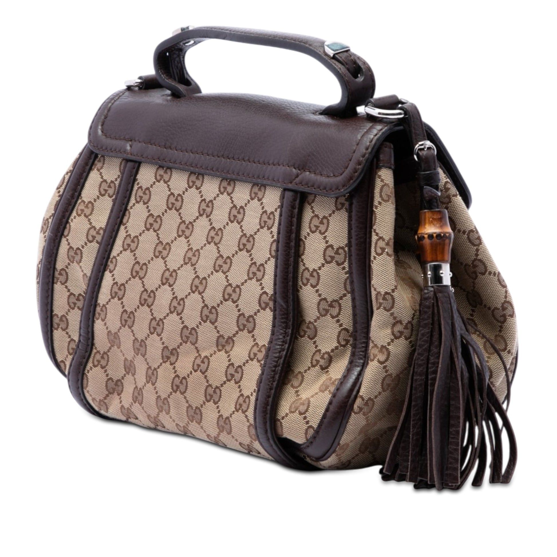 Gucci GG Canvas Techno Horsebit Top Handle Bag