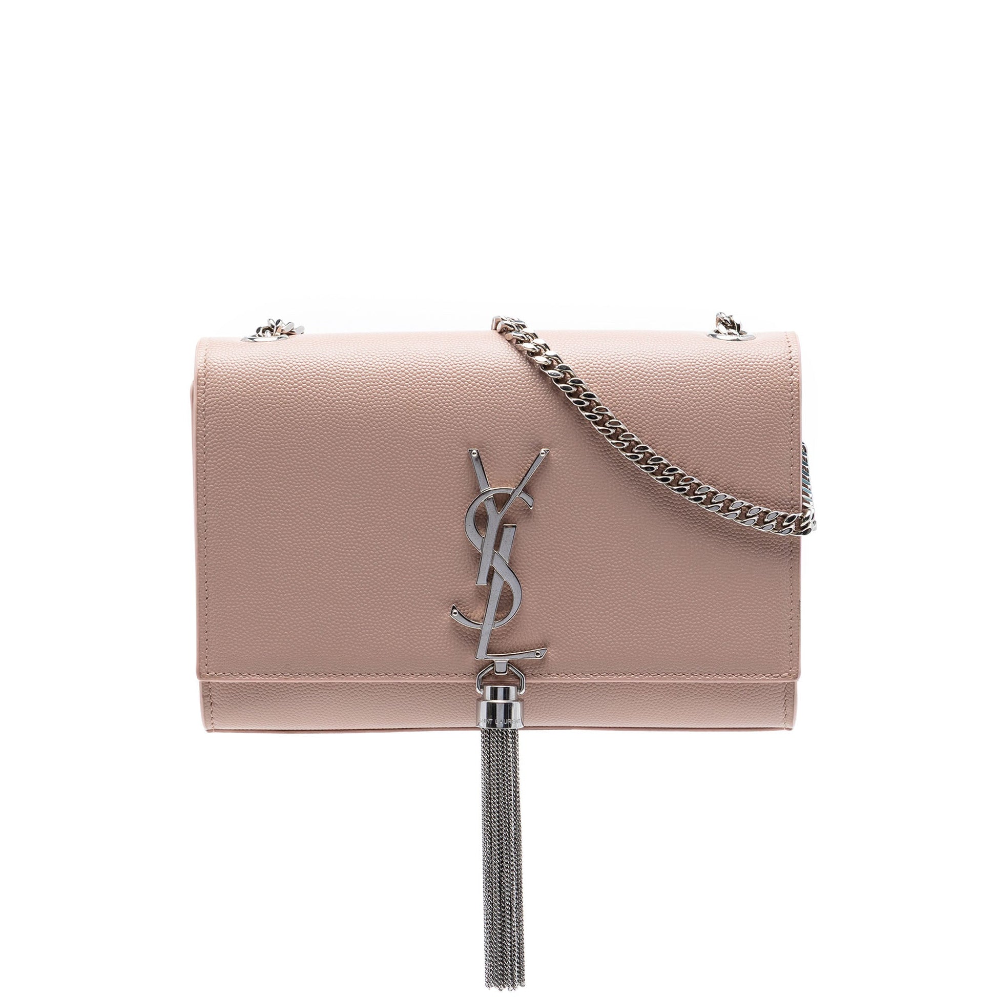 Saint Laurent Small Grain de Poudre Monogram Kate Tassel Crossbody