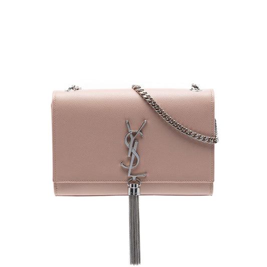 Saint Laurent Small Grain de Poudre Monogram Kate Tassel Crossbody