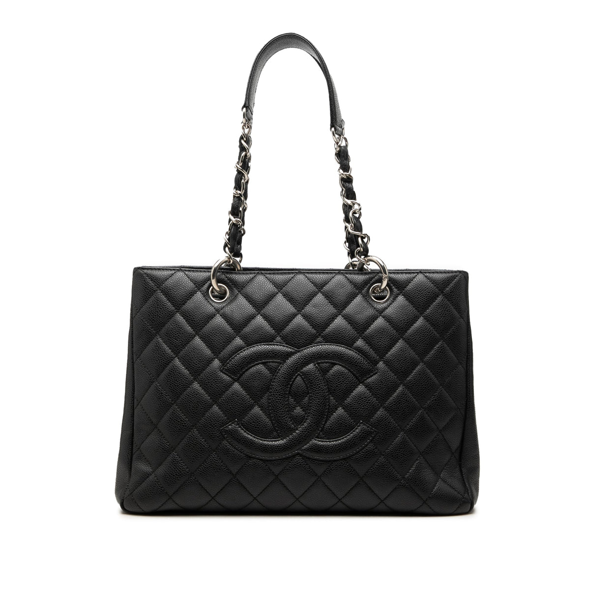 Chanel Caviar Grand Shopping Tote — Black
