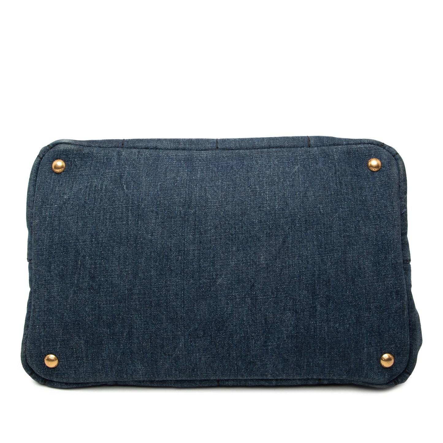 Prada Denim Canapa Logo Satchel