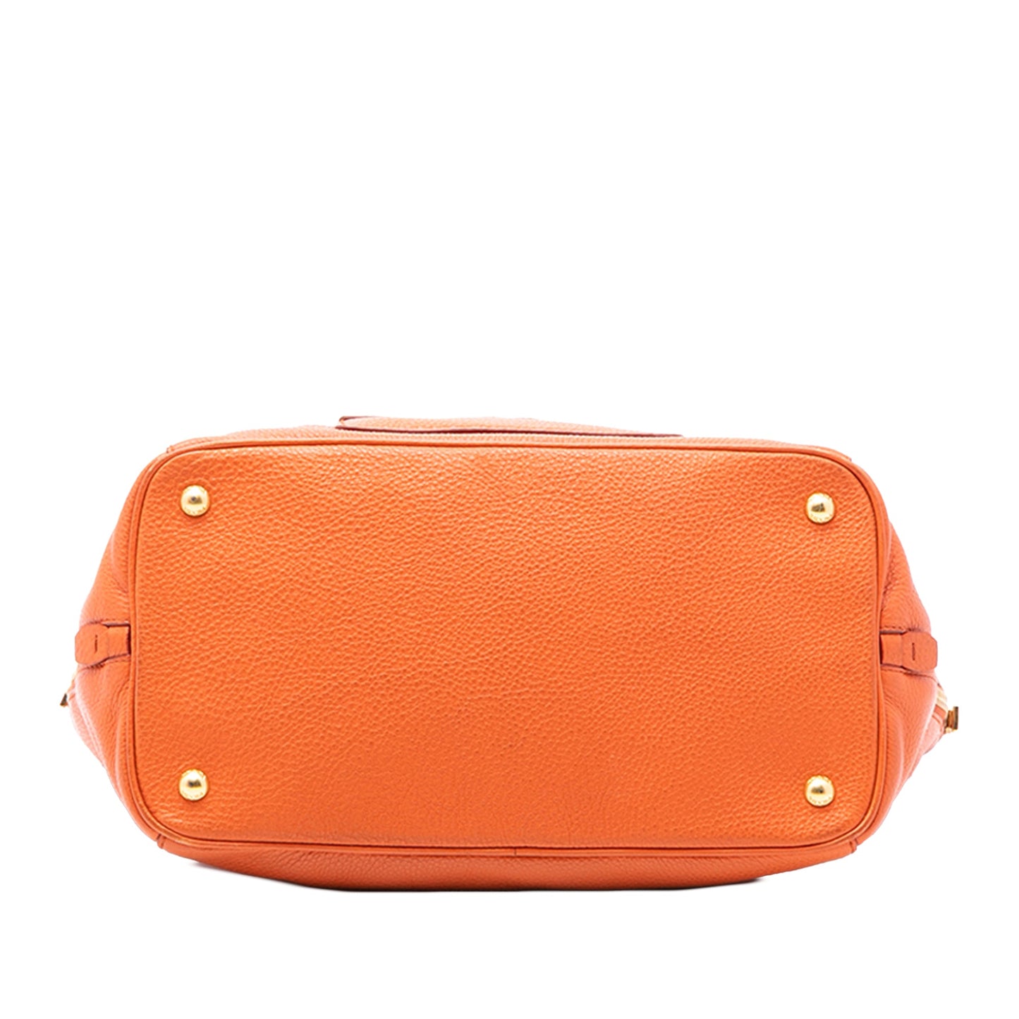 Prada Vitello Daino Side Zip Twin Pocket Open Convertible Tote