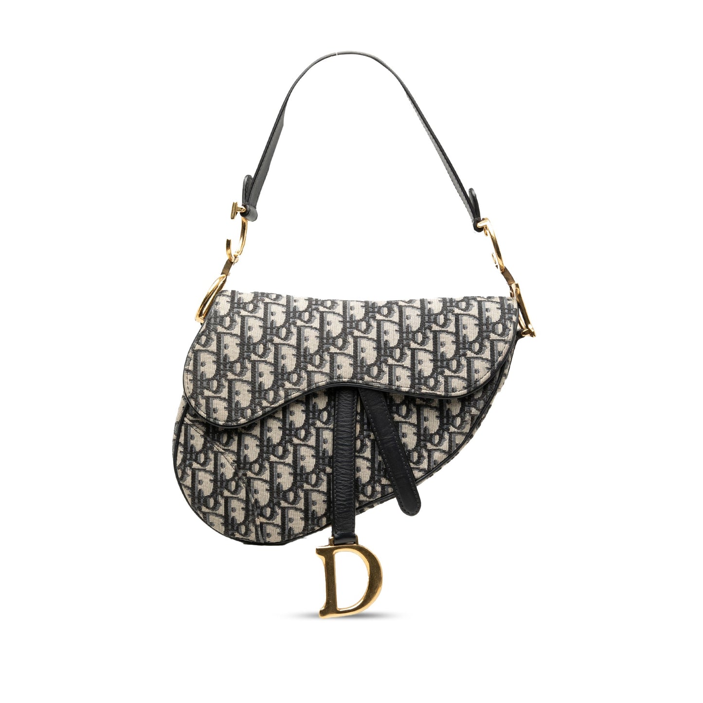Oblique Canvas Saddle Bag