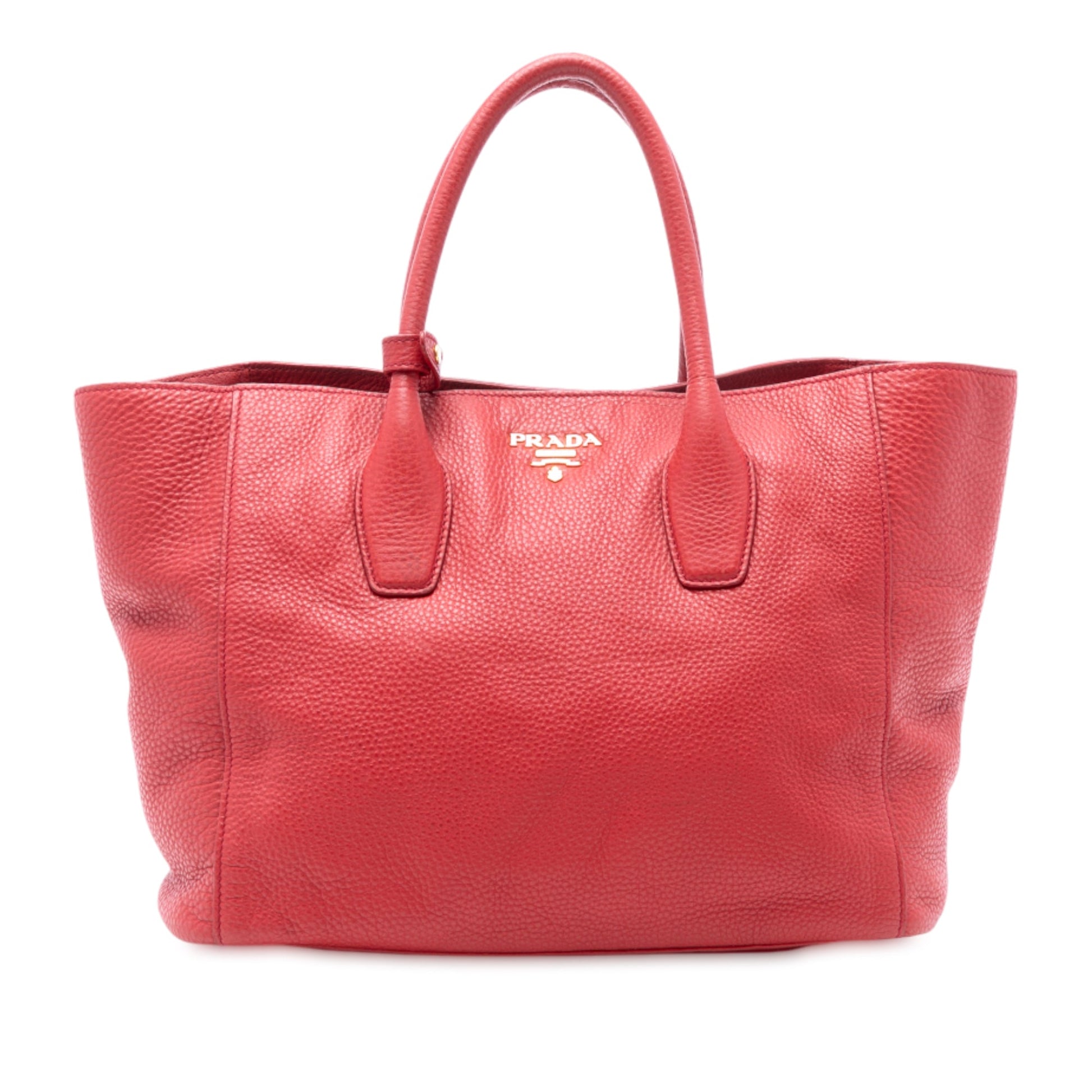 Prada Vitello Daino Open Convertible Tote