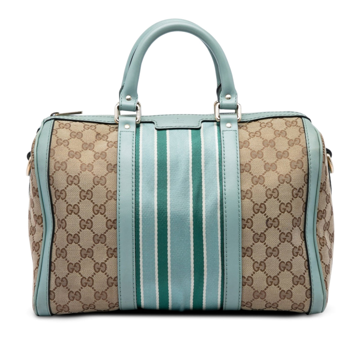 Gucci Medium GG Canvas Web Joy Boston Bag
