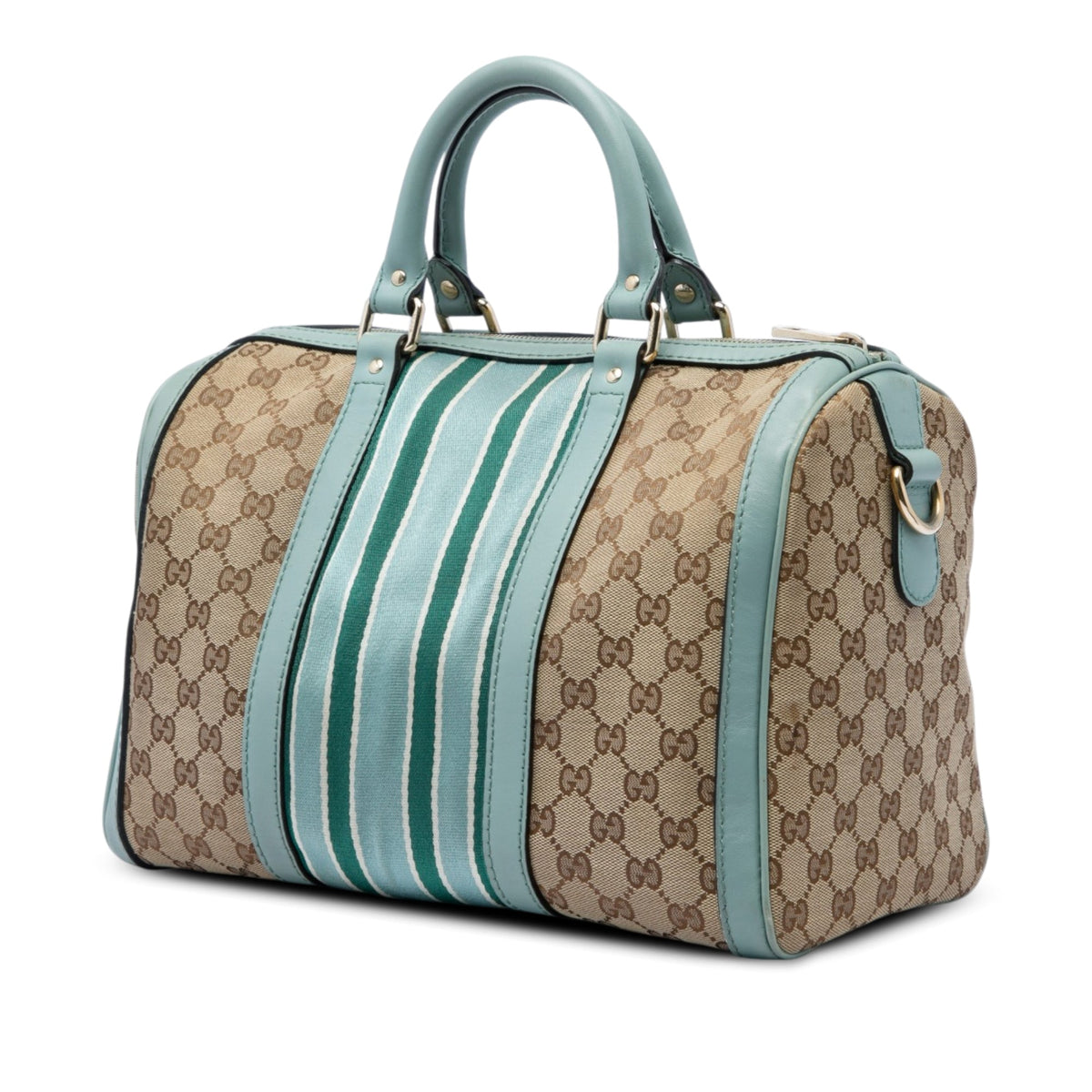 Gucci Medium GG Canvas Web Joy Boston Bag