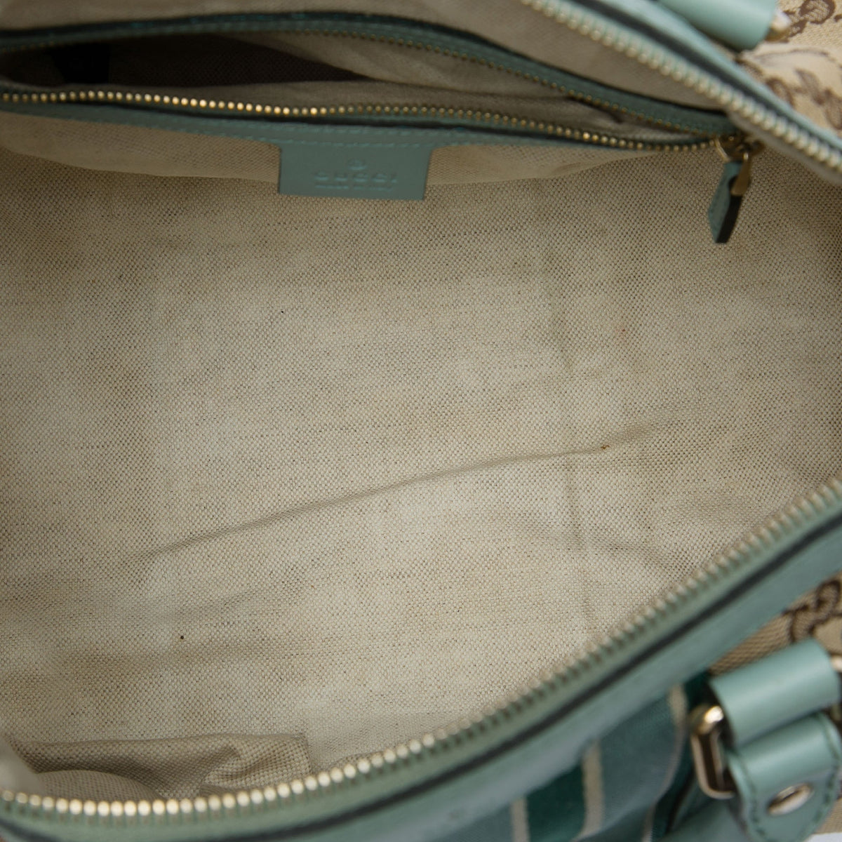 Gucci Medium GG Canvas Web Joy Boston Bag