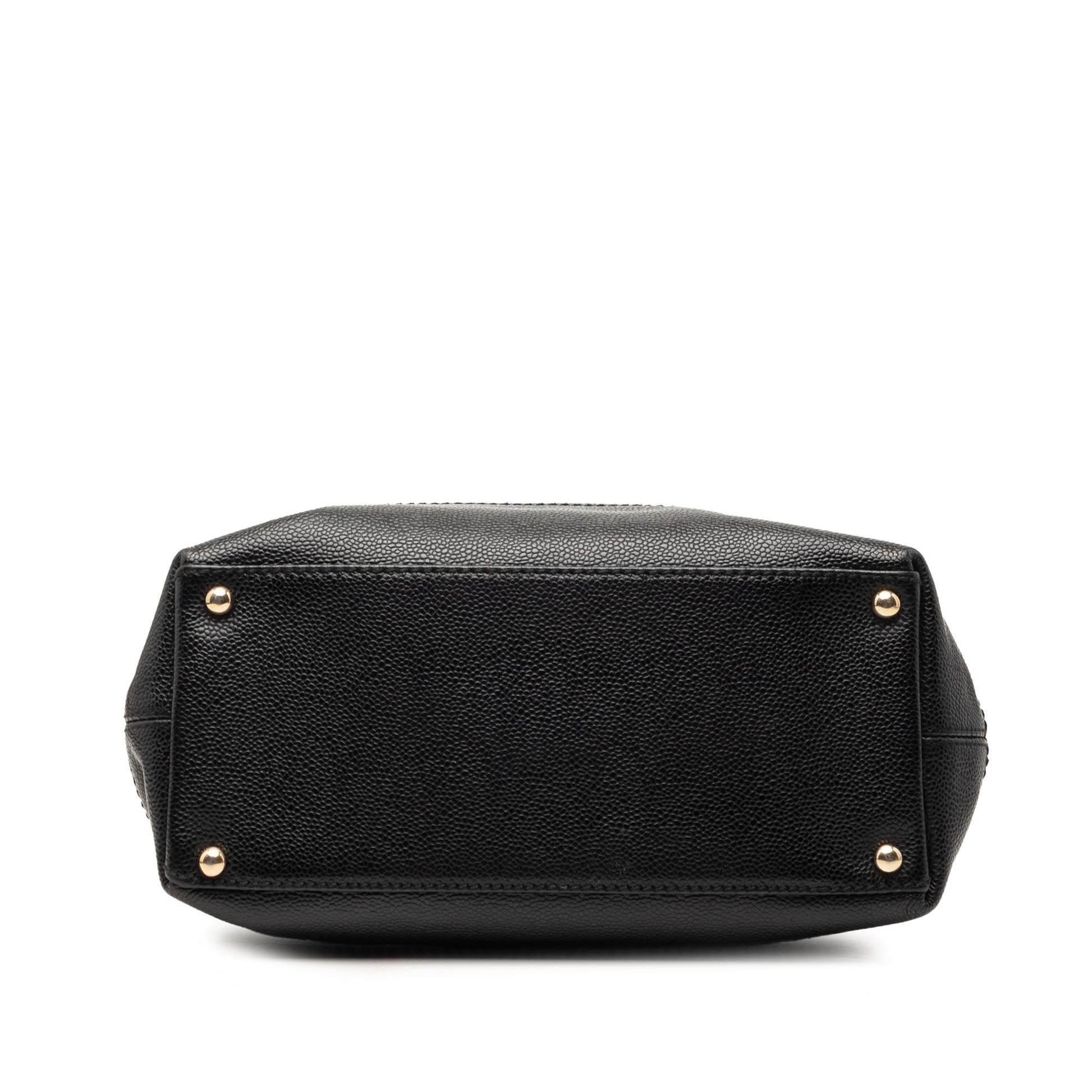 Chanel CC Caviar Drawstring Tote