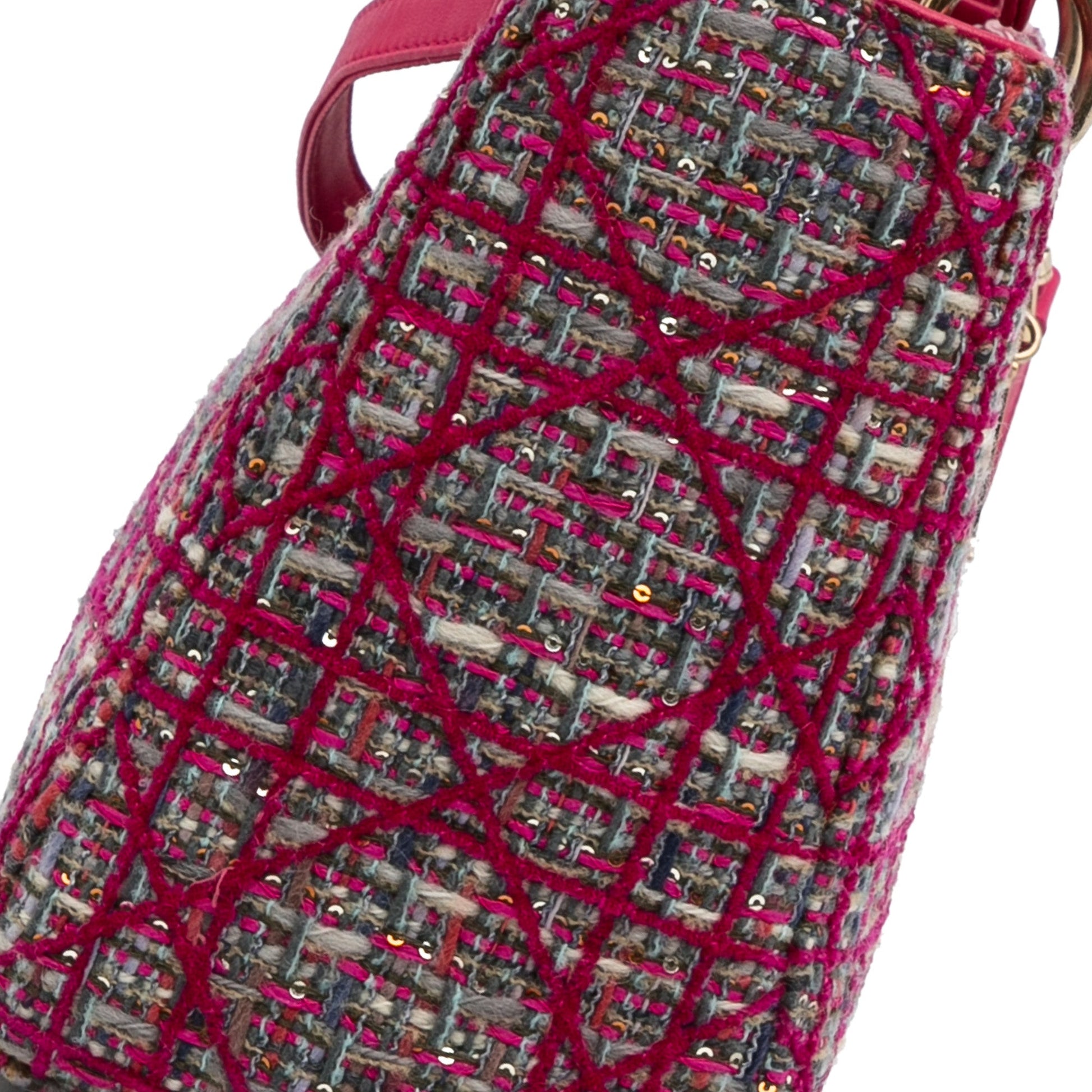 Dior Medium Tweed Macrocannage Lady Dior