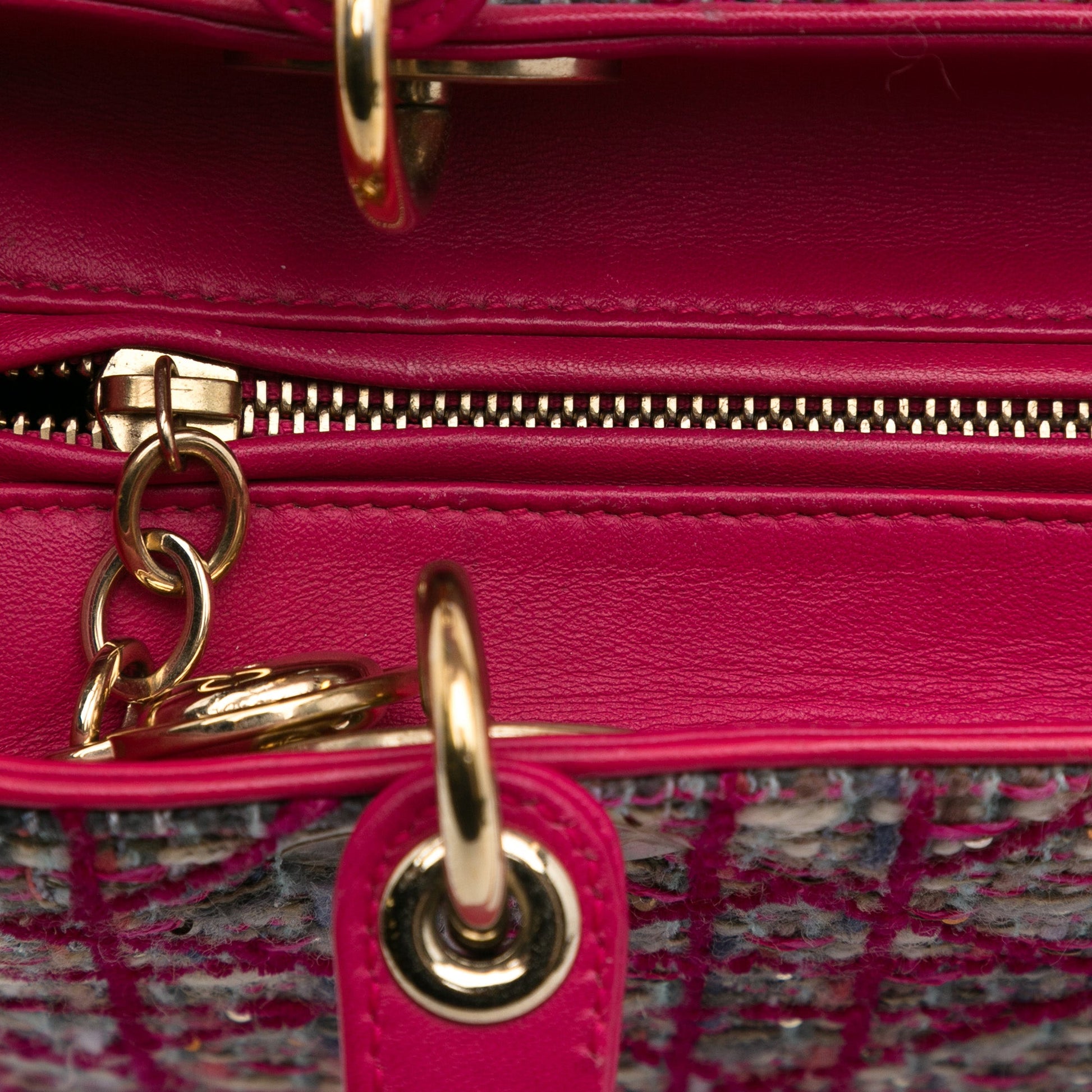Dior Medium Tweed Macrocannage Lady Dior