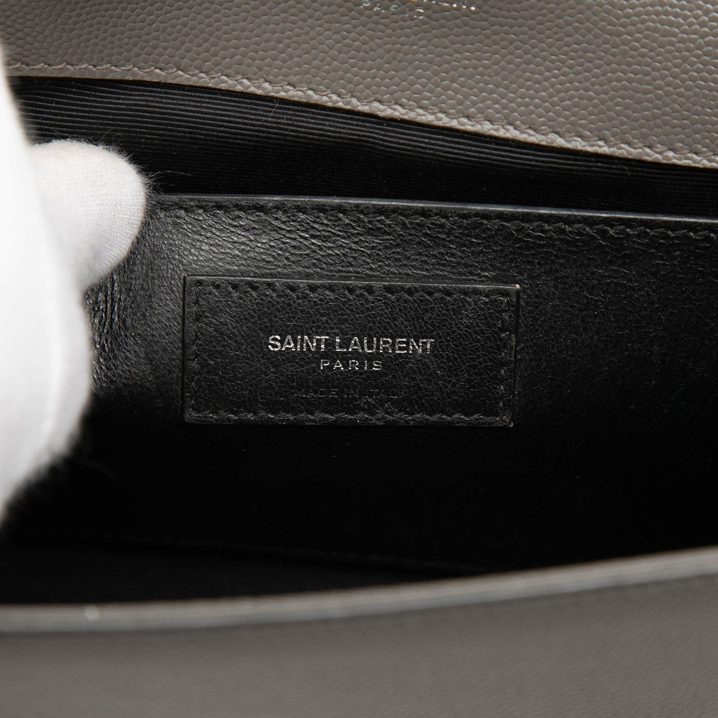 Saint Laurent Medium Grain de Poudre Monogram Kate Tassel Crossbody