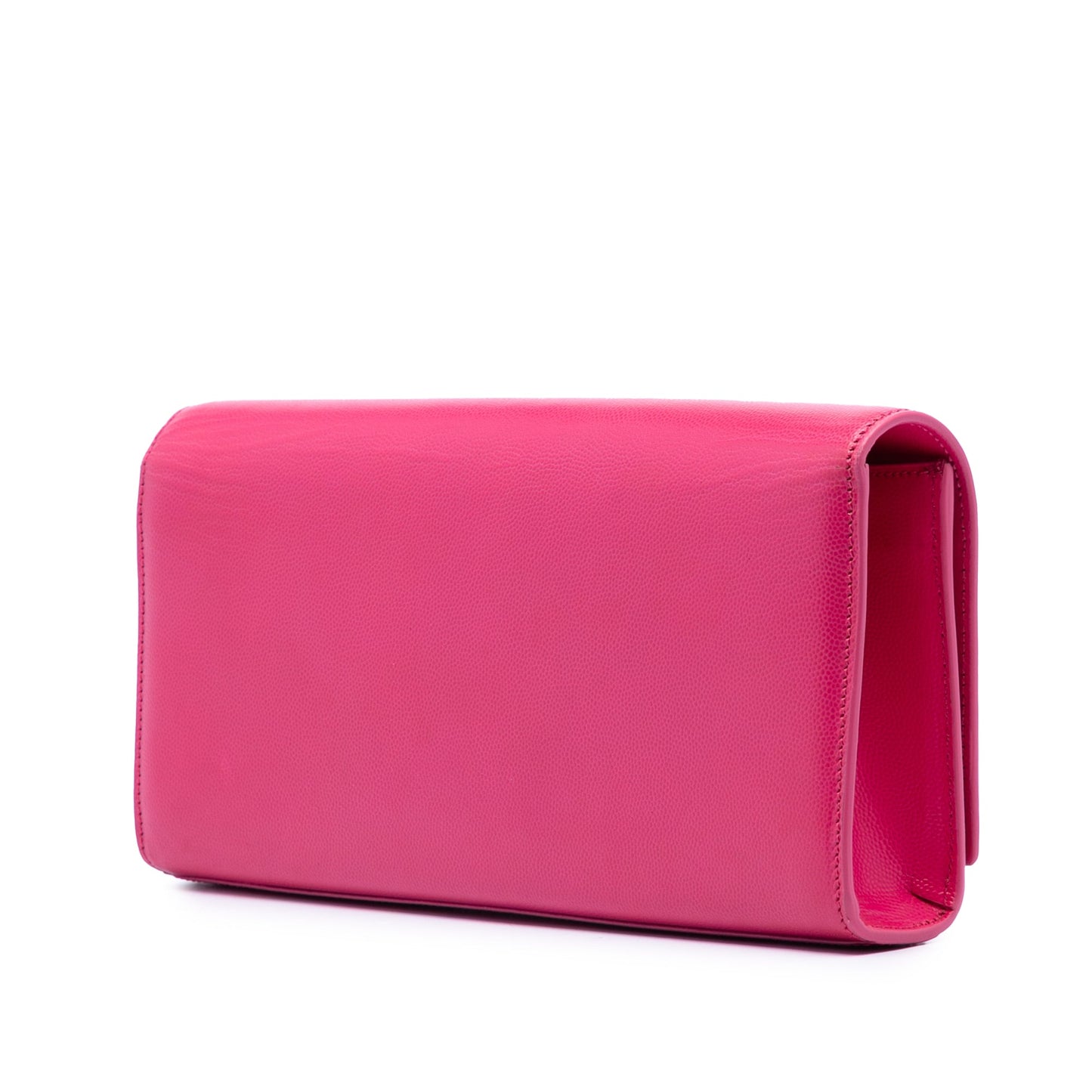Saint Laurent Grain de Poudre Monogram Cassandre Clutch
