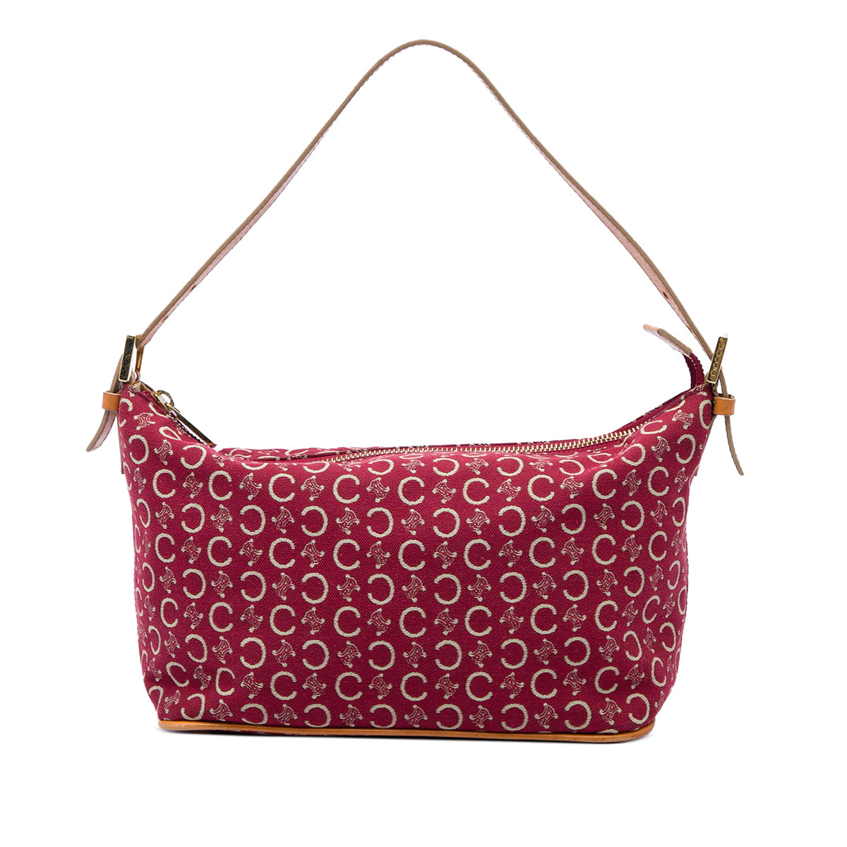 Celine C Macadam Canvas Shoulder Bag