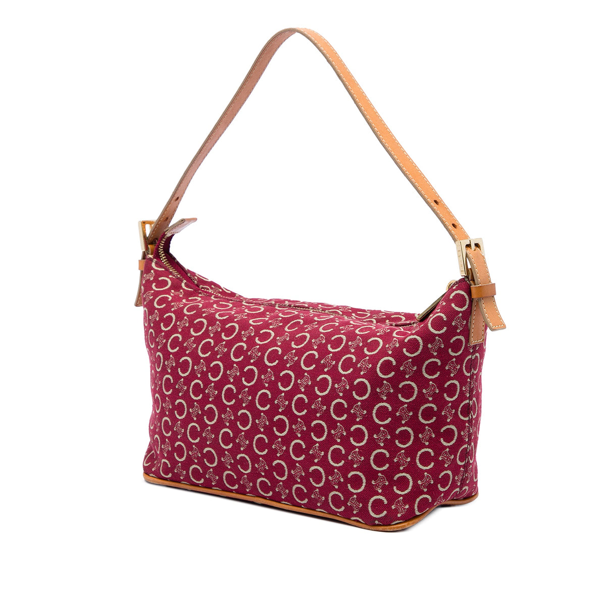 Celine C Macadam Canvas Shoulder Bag