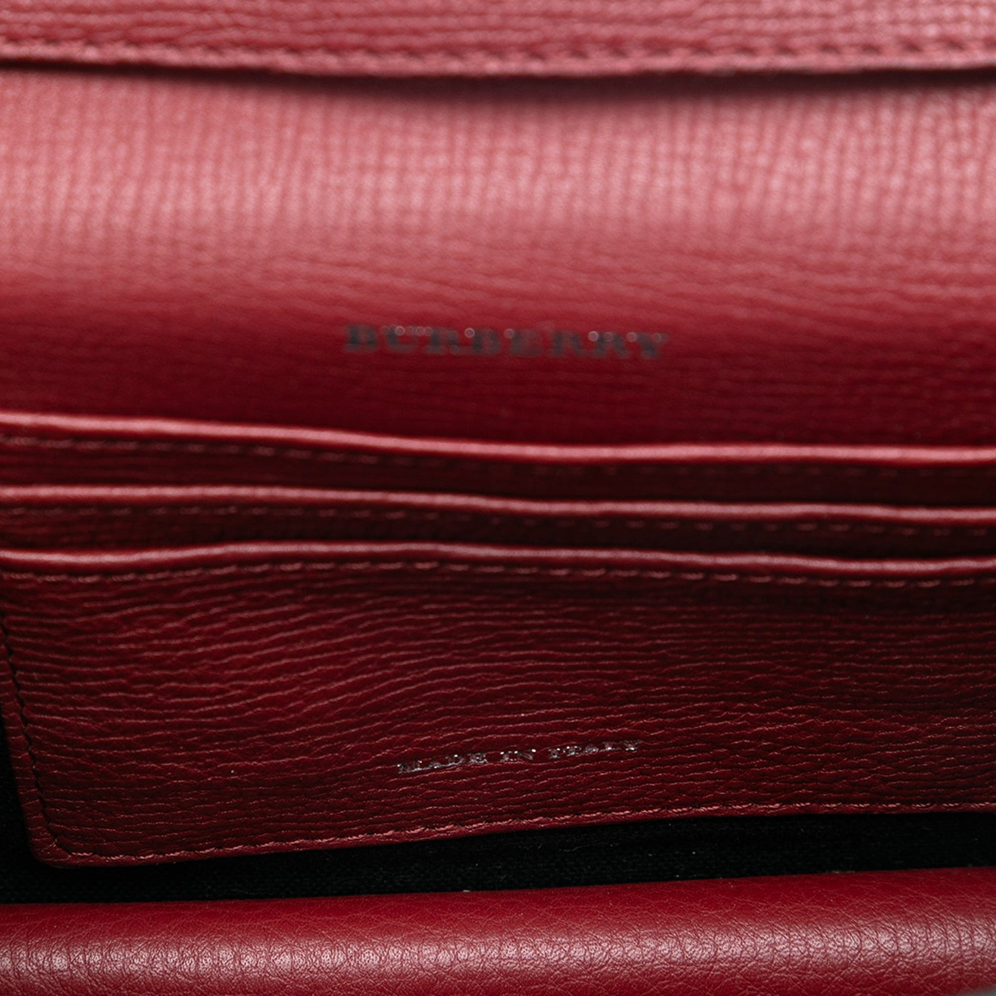 Burberry Small Leather and House Check Canvas Derby Macken Crossbody