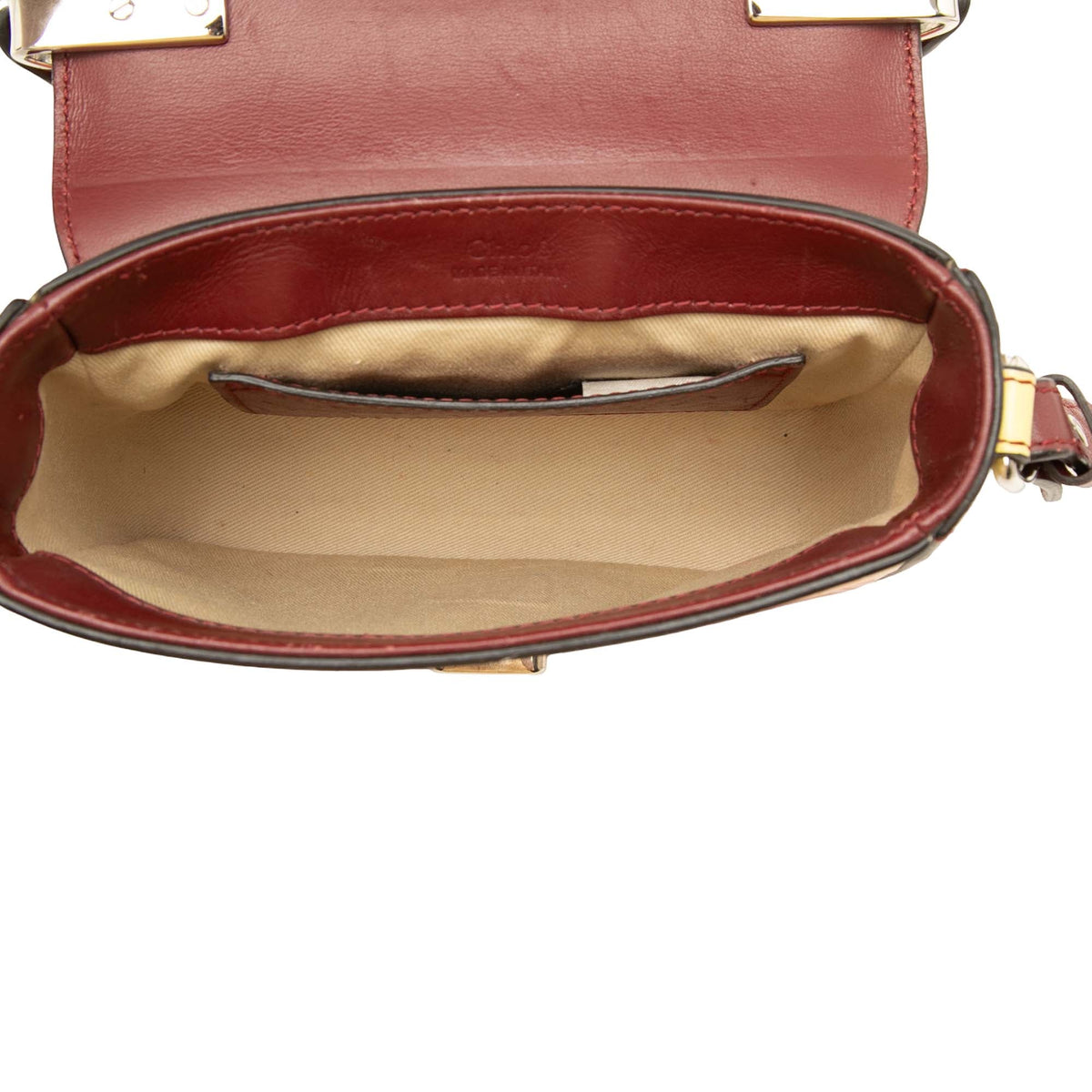 Chloé Mini Ombre Croc Embossed Leather C Satchel — Yellow