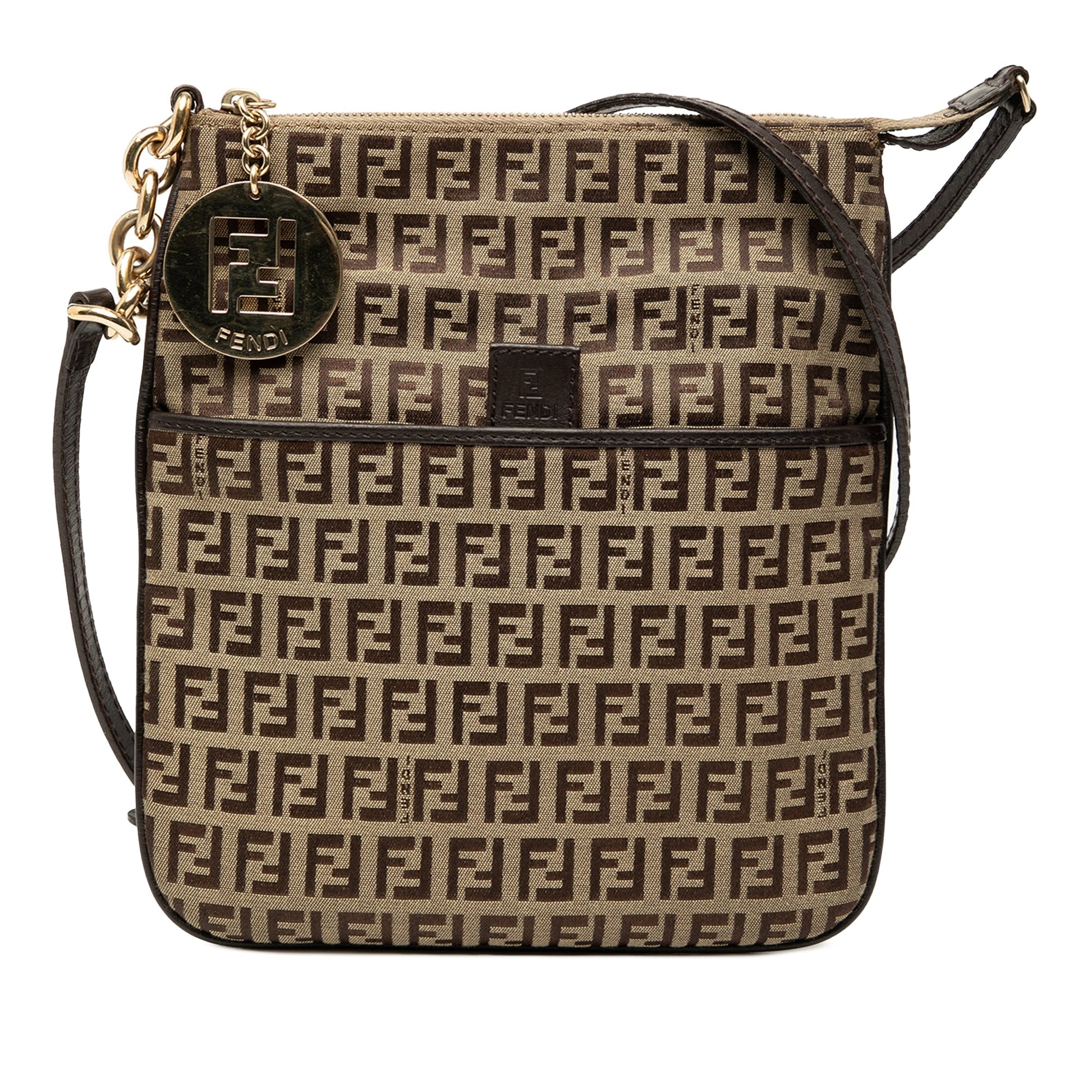 Fendi Zucchino Canvas Forever Crossbody