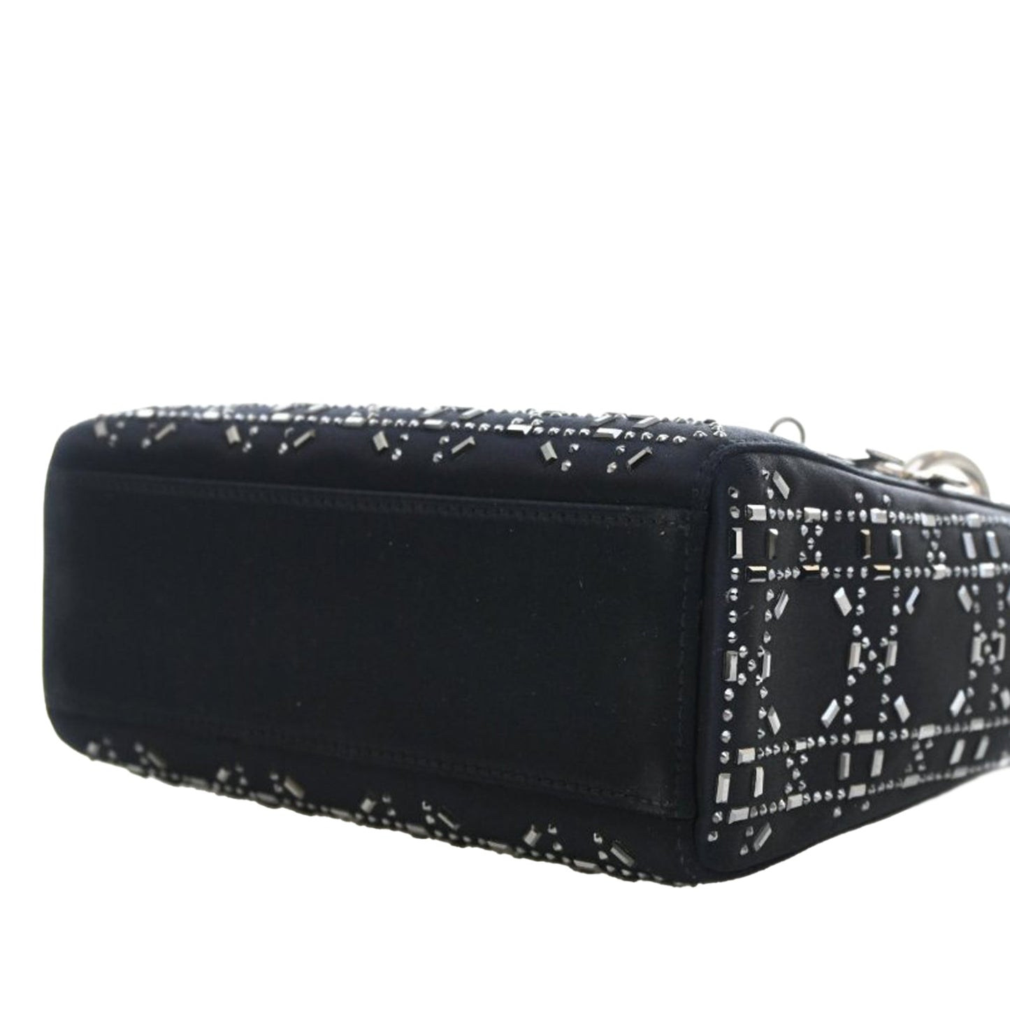 Dior Mini Satin Cannage Strass Crystal Embellished Lady Dior