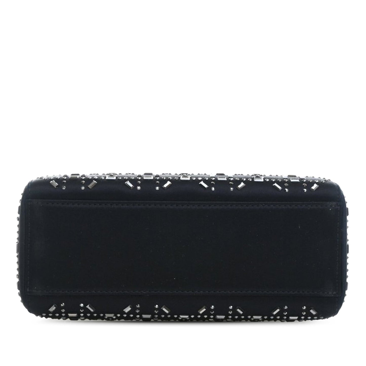 Dior Mini Satin Cannage Strass Crystal Embellished Lady Dior
