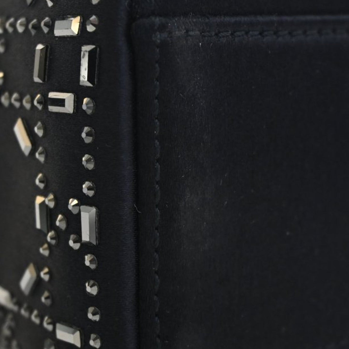 Dior Mini Satin Cannage Strass Crystal Embellished Lady Dior