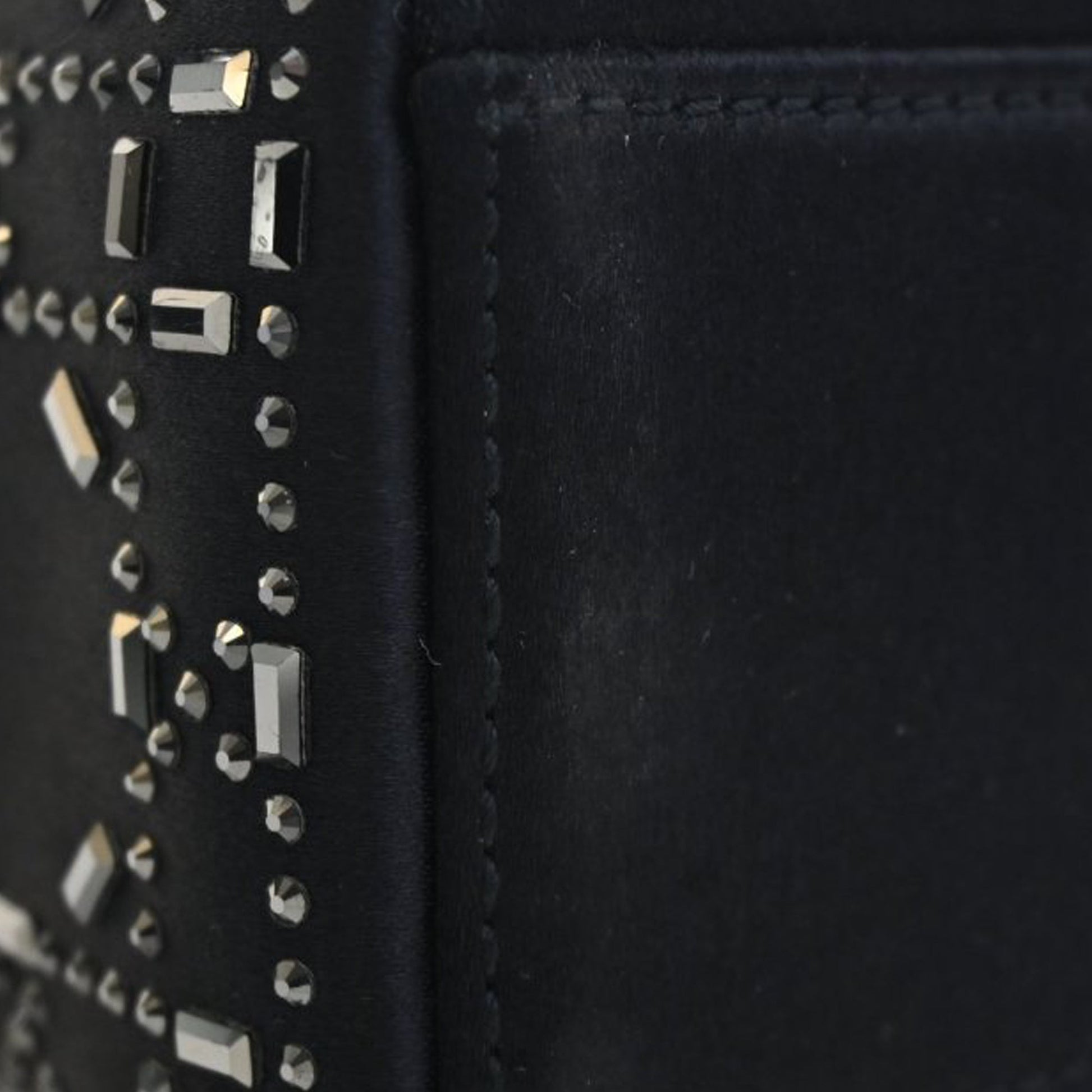 Dior Mini Satin Cannage Strass Crystal Embellished Lady Dior