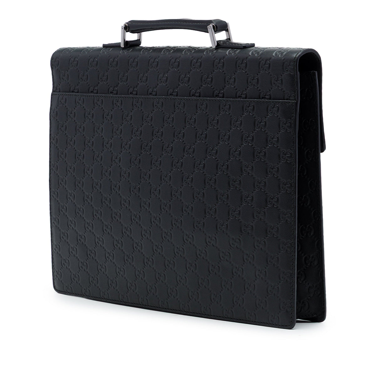 Gucci Guccissima Business Bag — Black