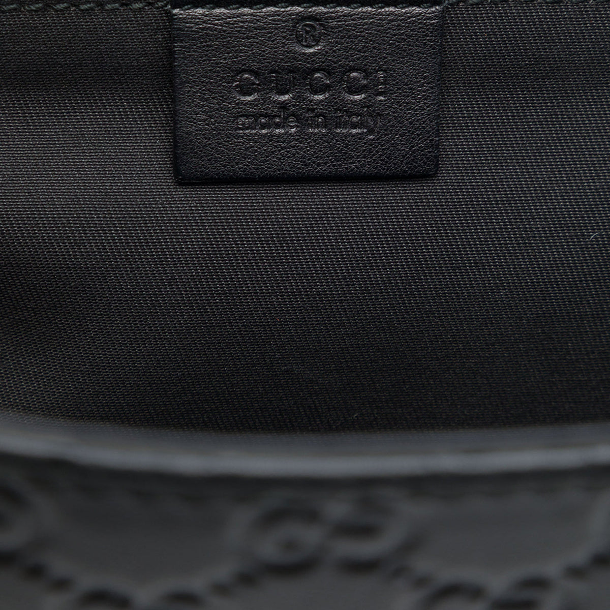 Gucci Guccissima Business Bag — Black