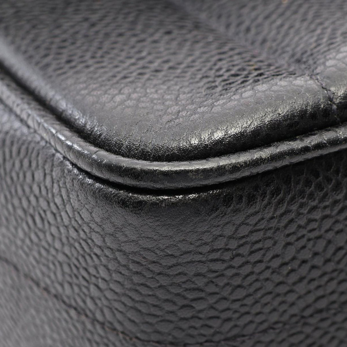 Chanel Caviar Mademoiselle Kelly Top Handle Bag — Black