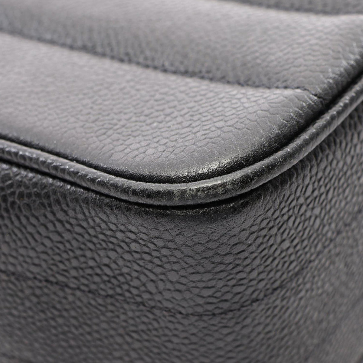 Chanel Caviar Mademoiselle Kelly Top Handle Bag — Black