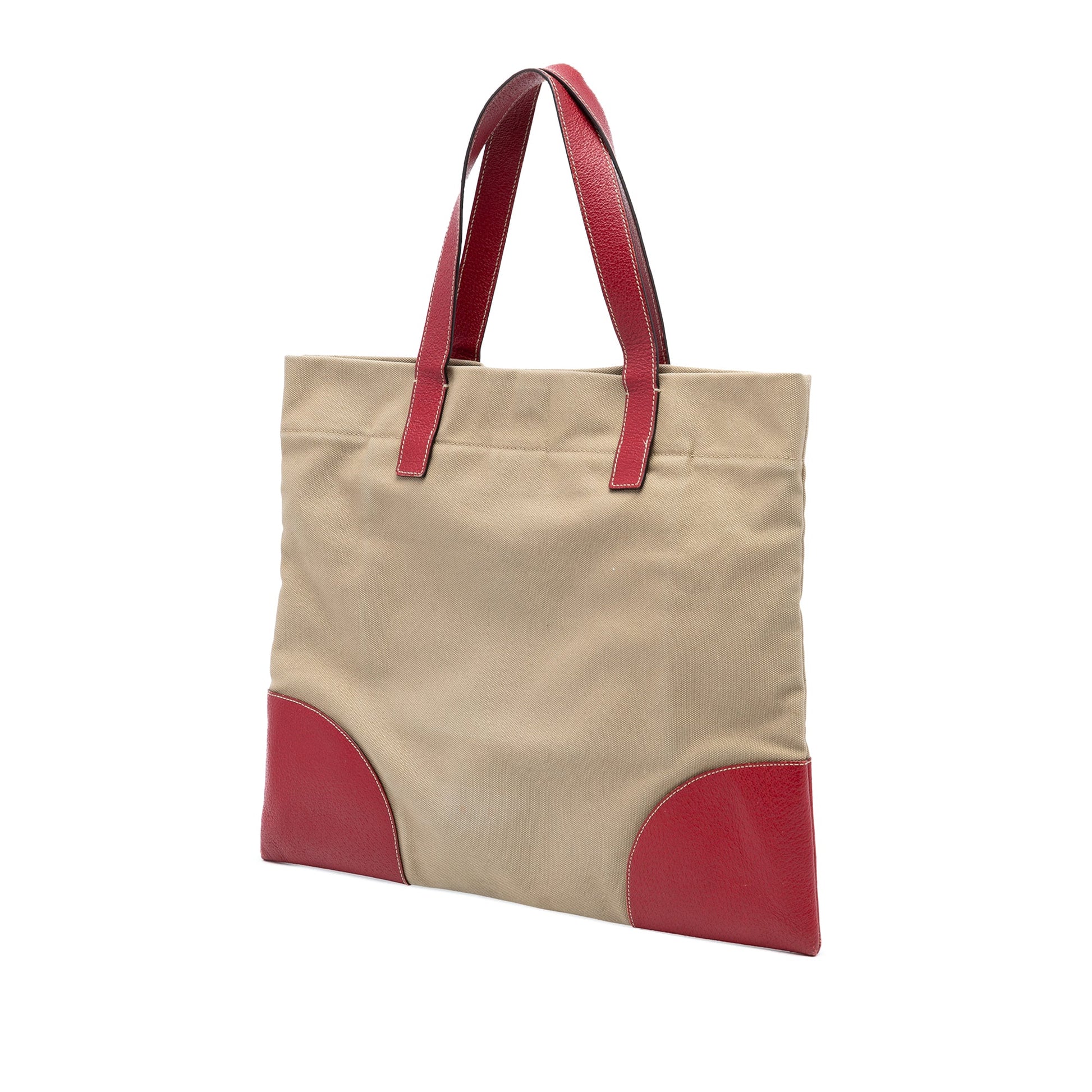 Prada Cinghiale Trimmed Canapa Tote
