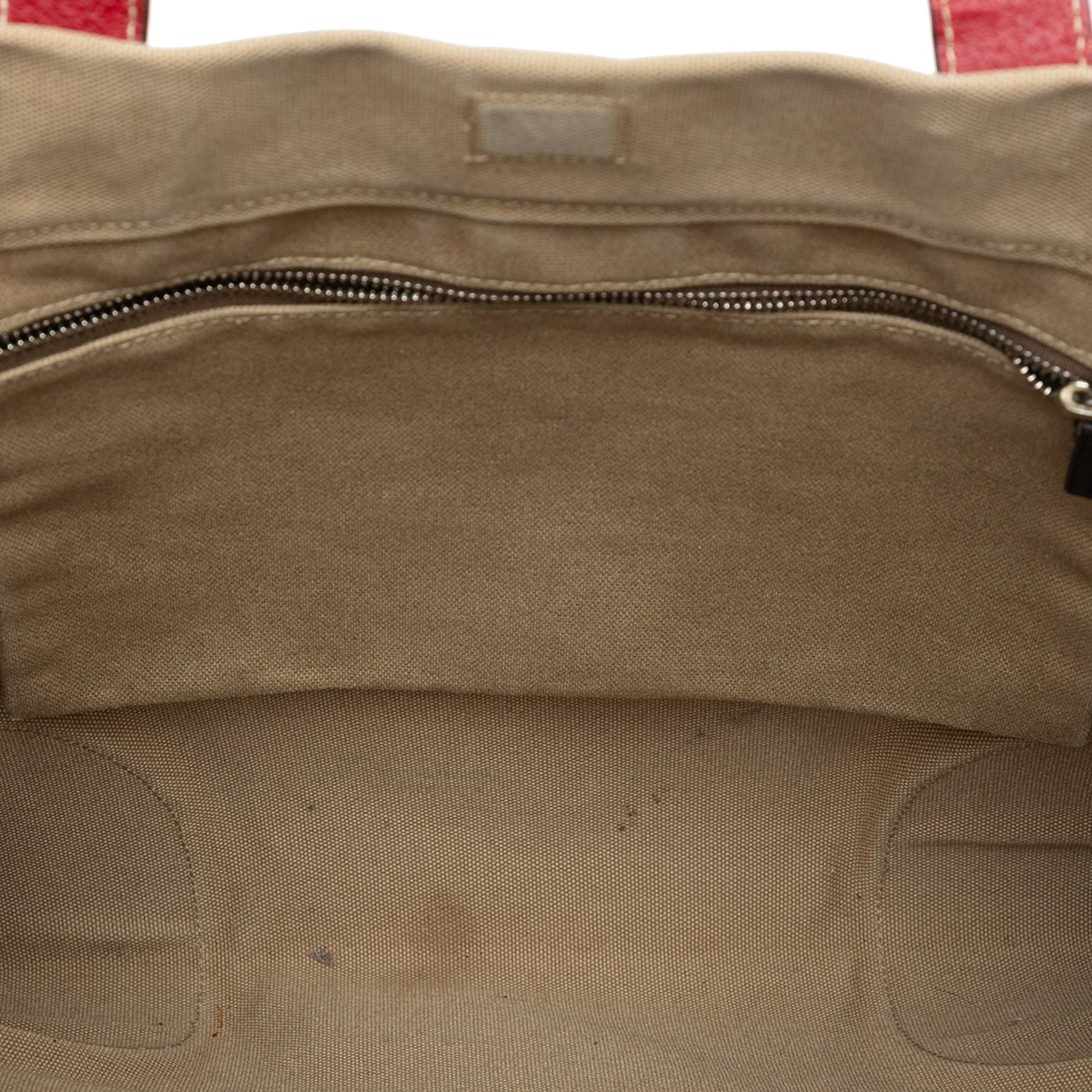 Prada Cinghiale Trimmed Canapa Tote