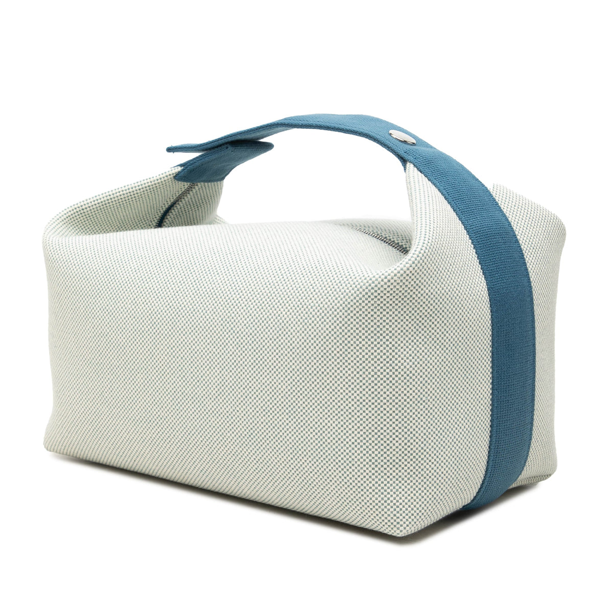 Hermès Large Toile Bride A Brac Cabriole Case — Blue