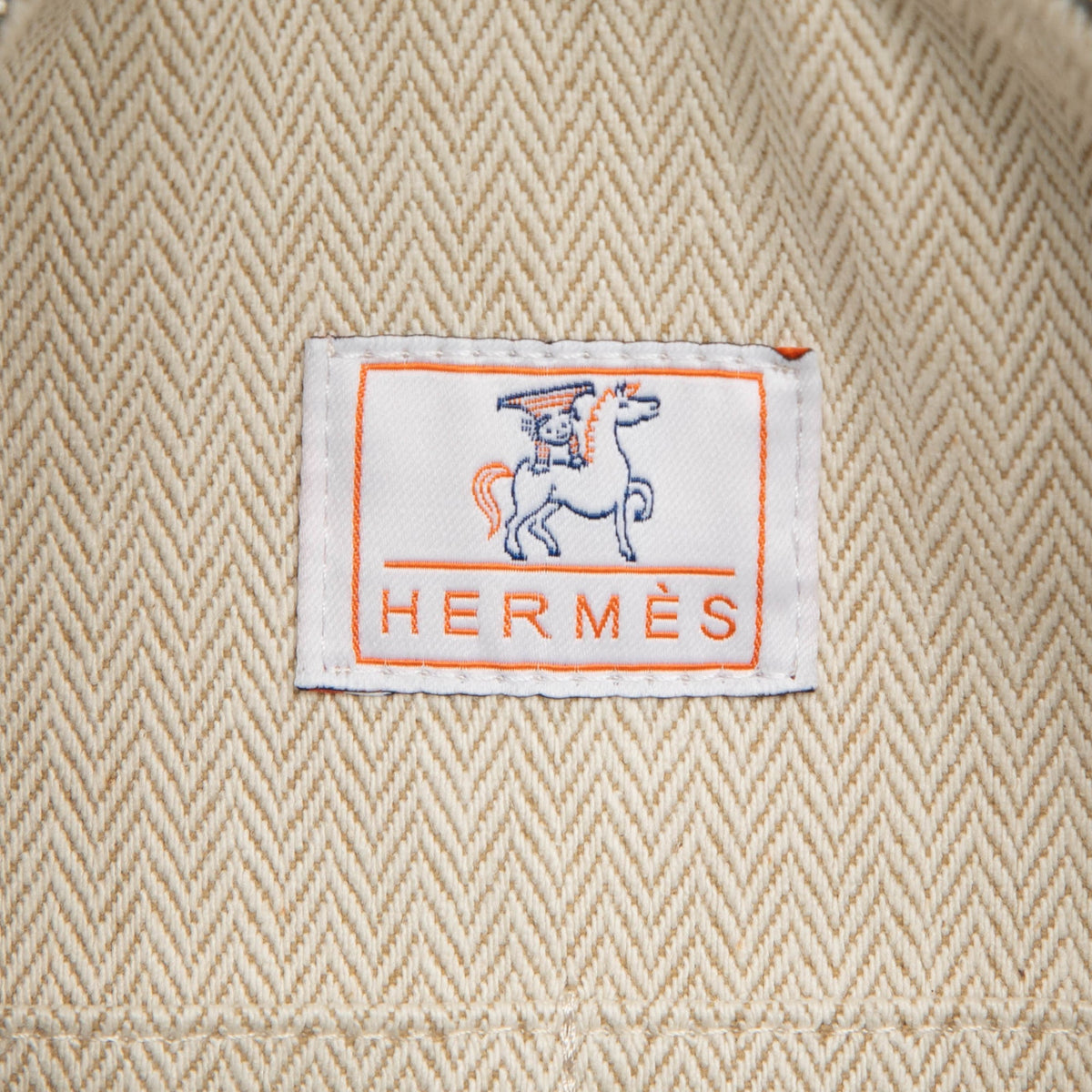 Hermès Large Toile Bride A Brac Cabriole Case — Blue