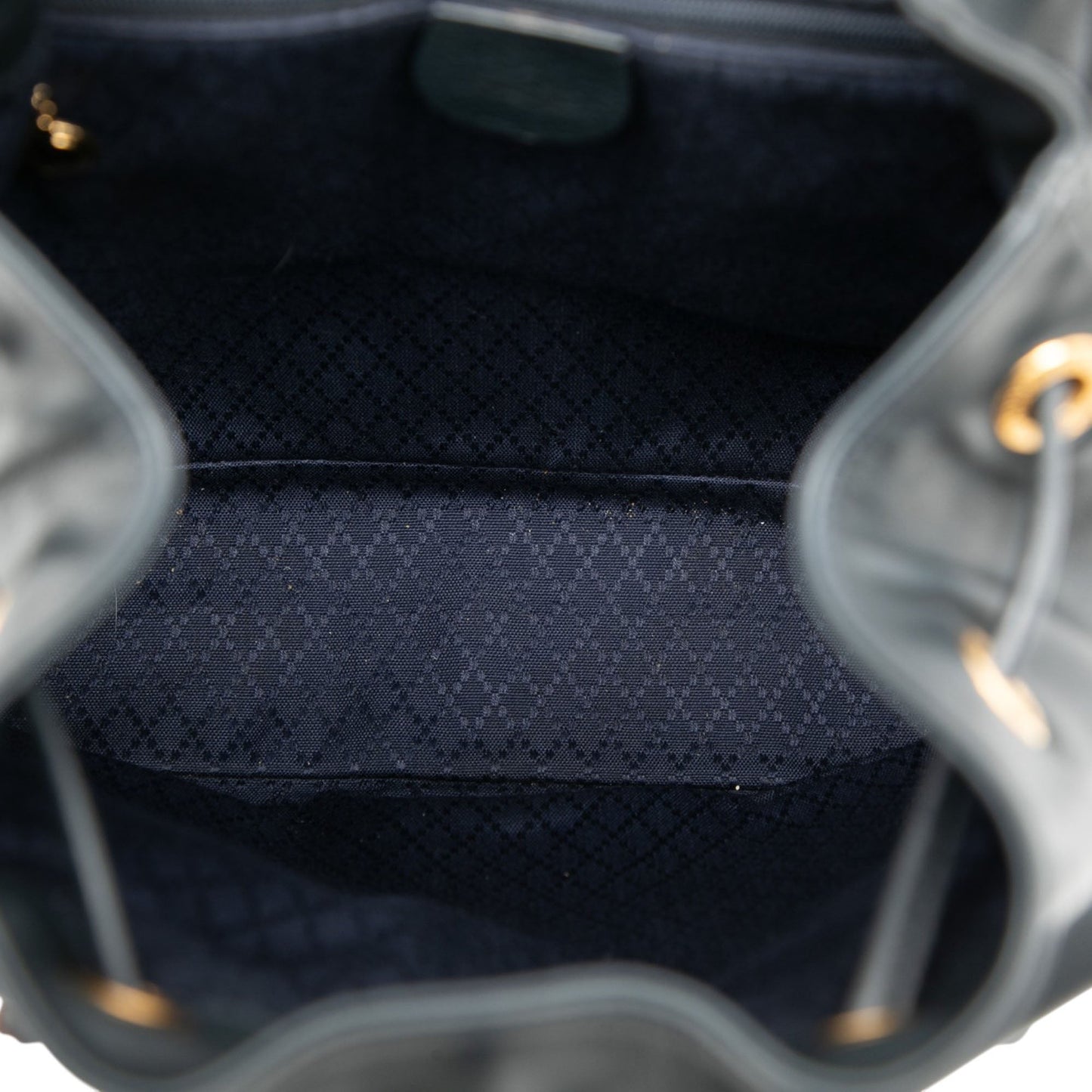 Gucci Calfskin Bamboo Drawstring Backpack