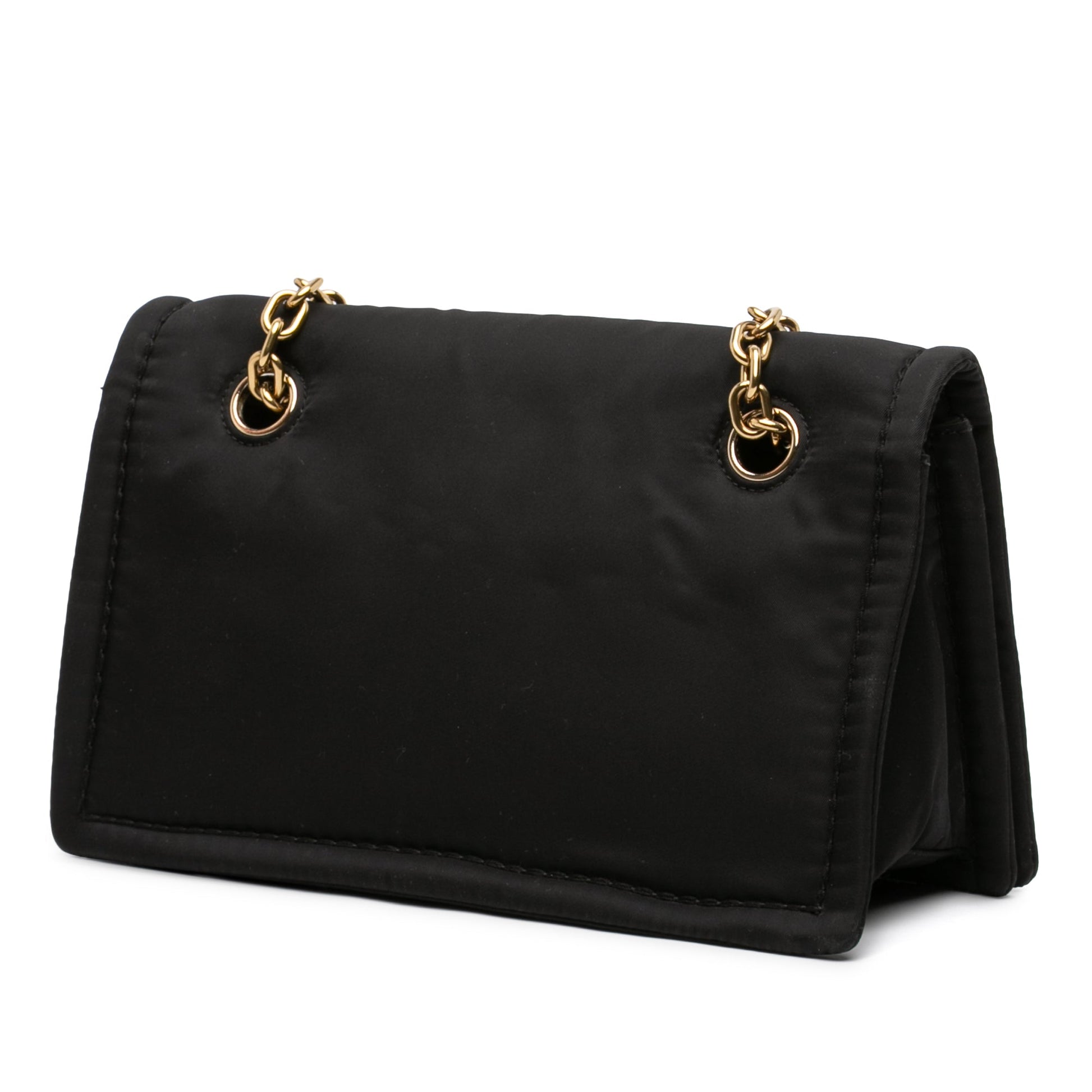 Prada Tessuto Chain Flap Crossbody