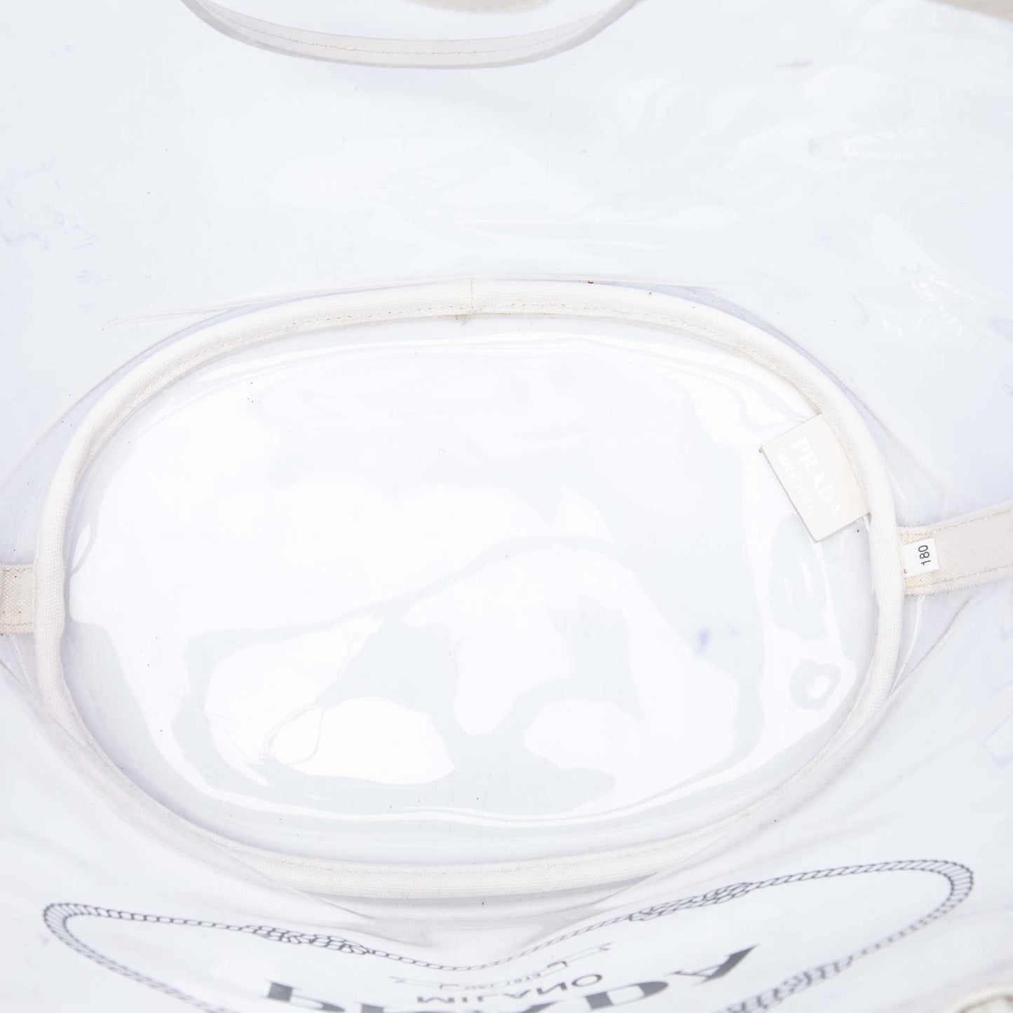 Prada PVC Canapa Logo Shopper Tote