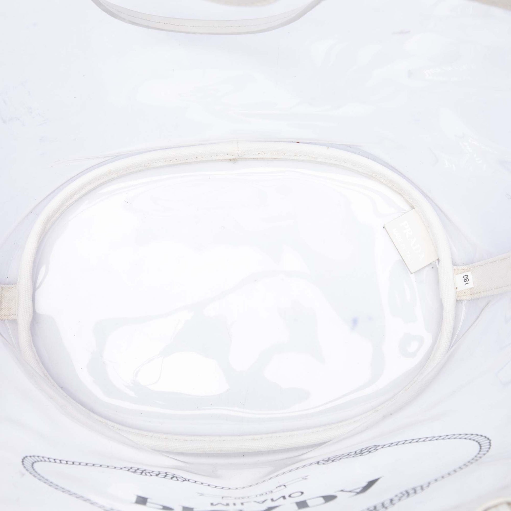 Prada PVC Canapa Logo Shopper Tote