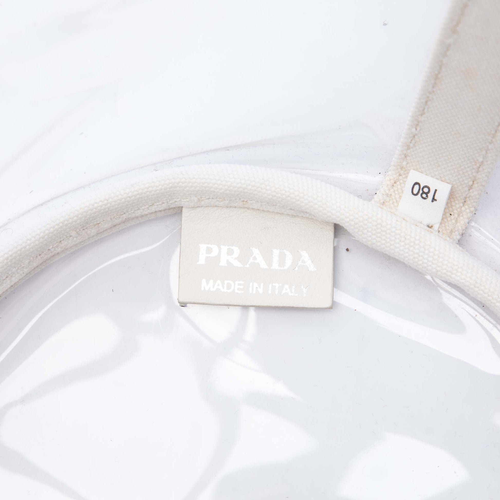 Prada PVC Canapa Logo Shopper Tote