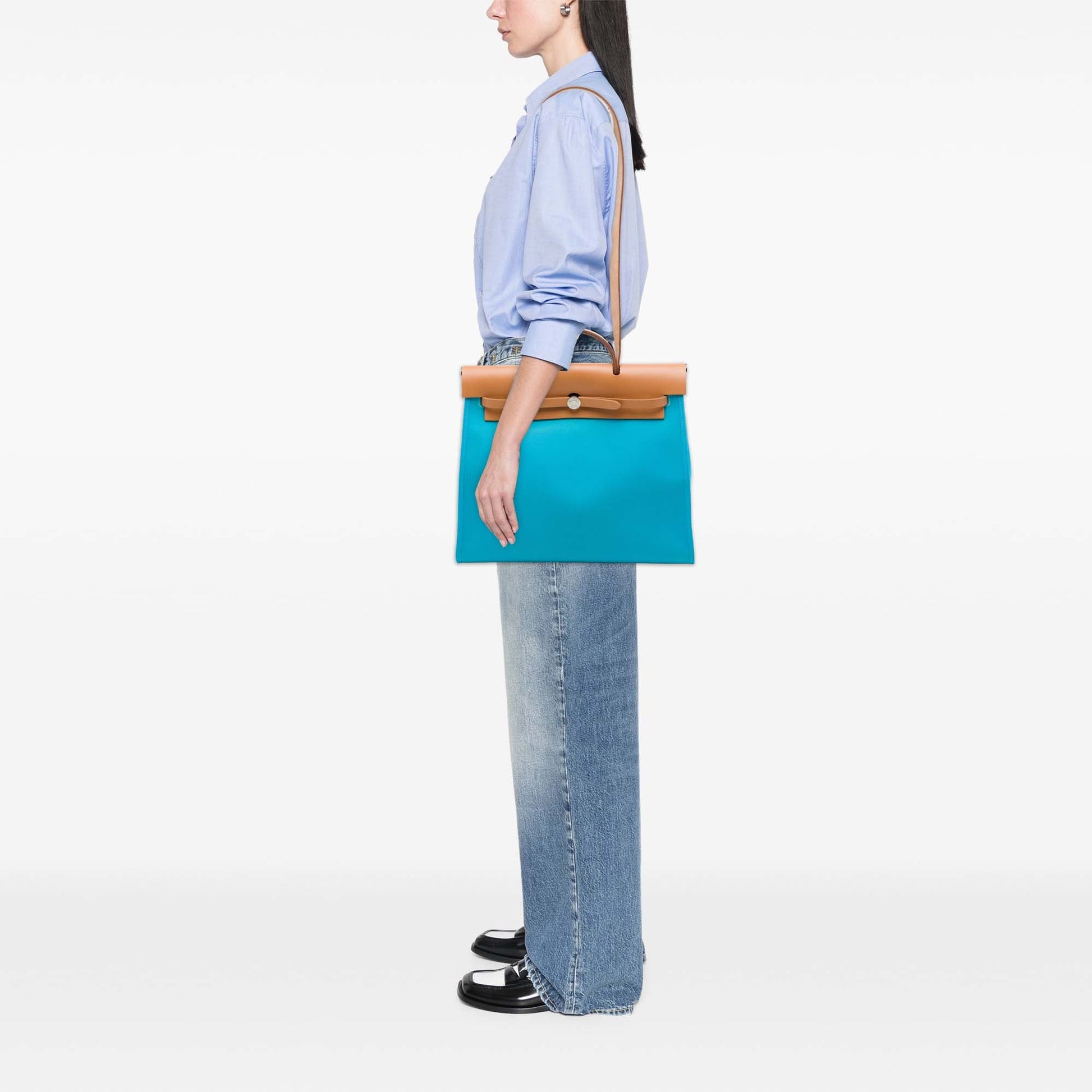 Hermès Toile Verso Herbag Zip 39