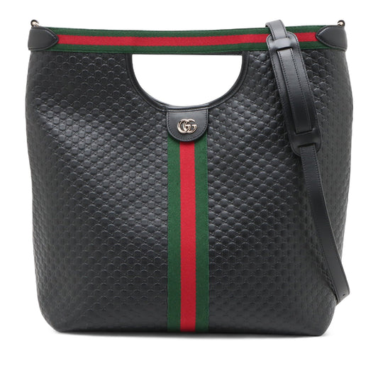Gucci Microguccissima Web Giglio Tote