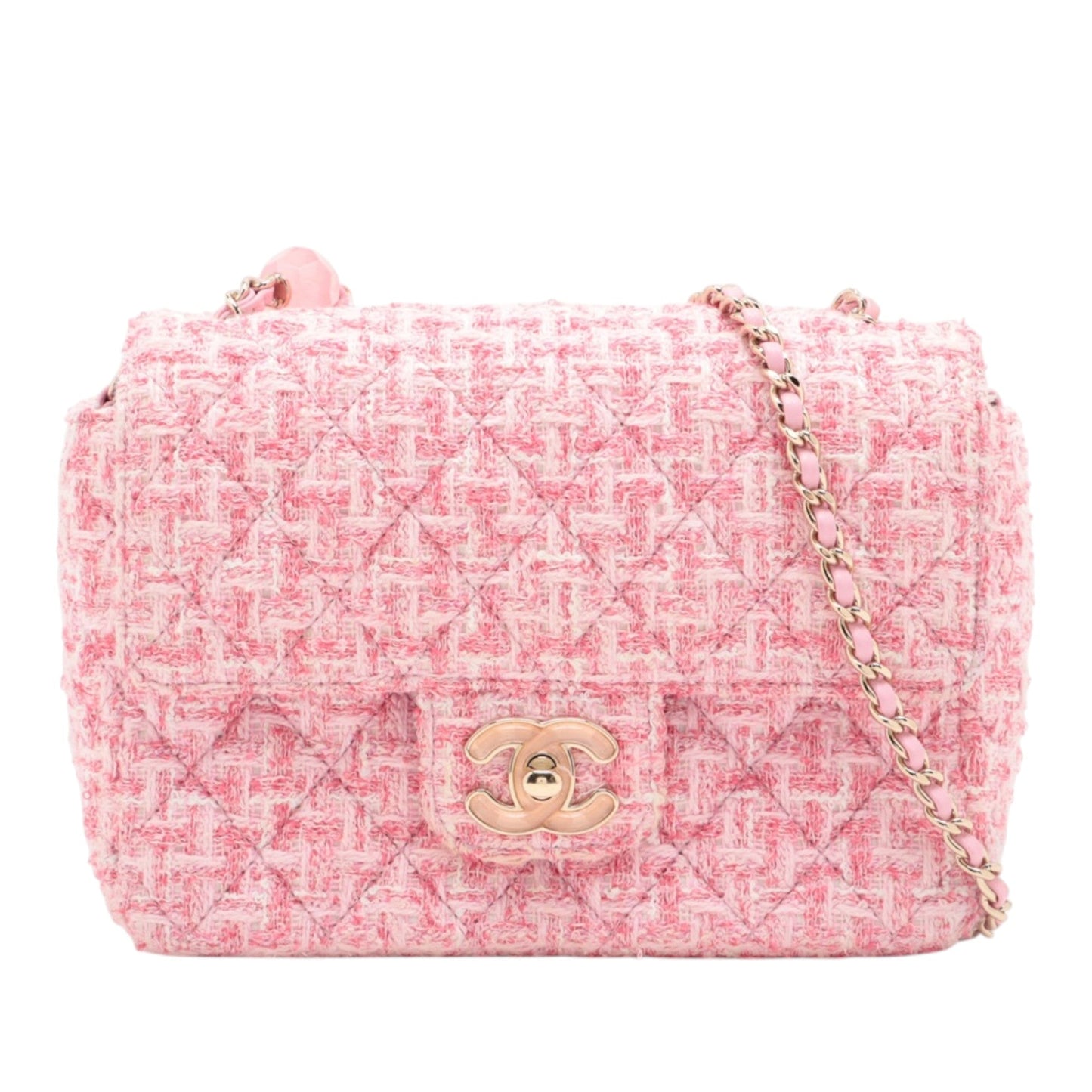 Chanel Mini Rectangular Classic Tweed Single Flap