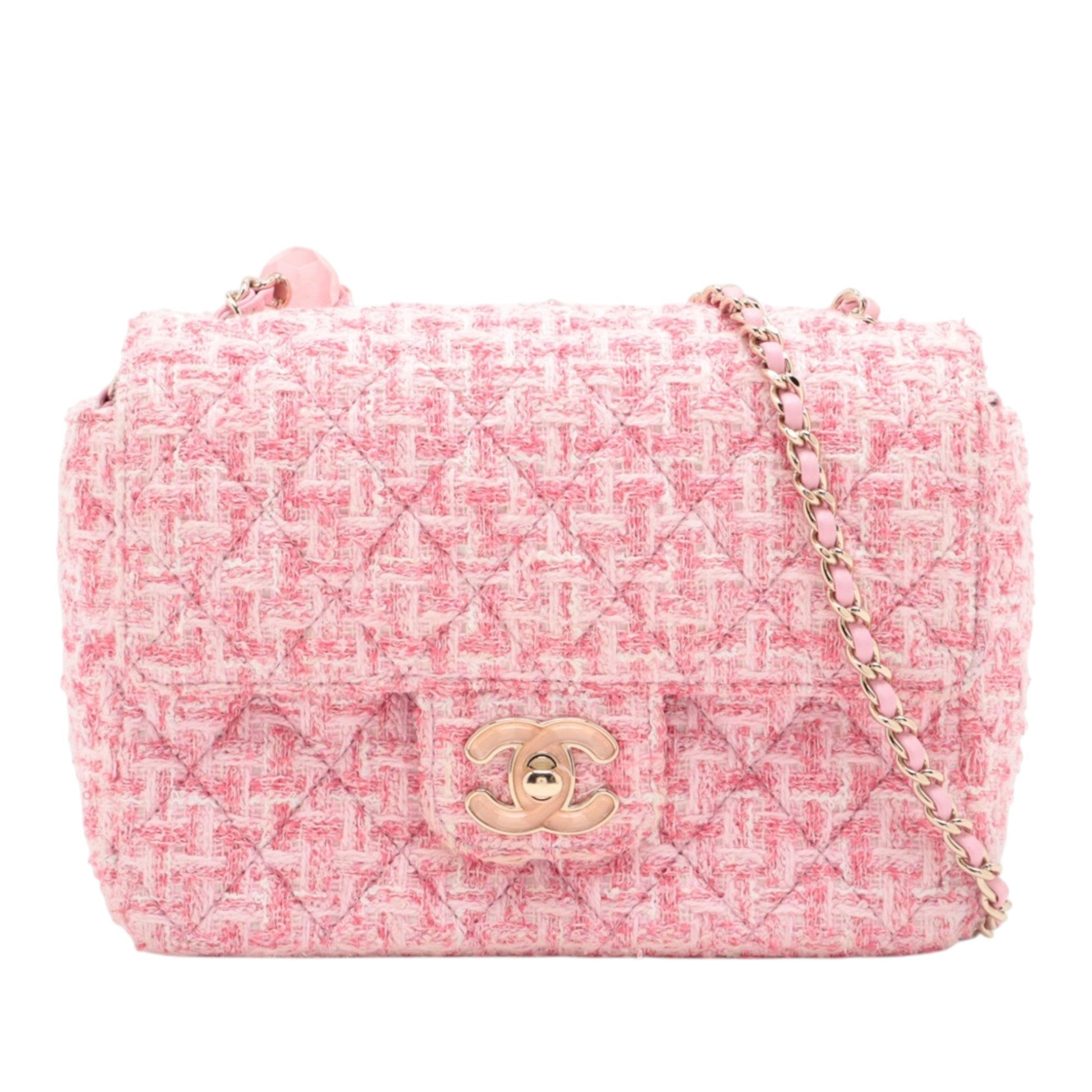 Chanel Mini Rectangular Classic Tweed Single Flap